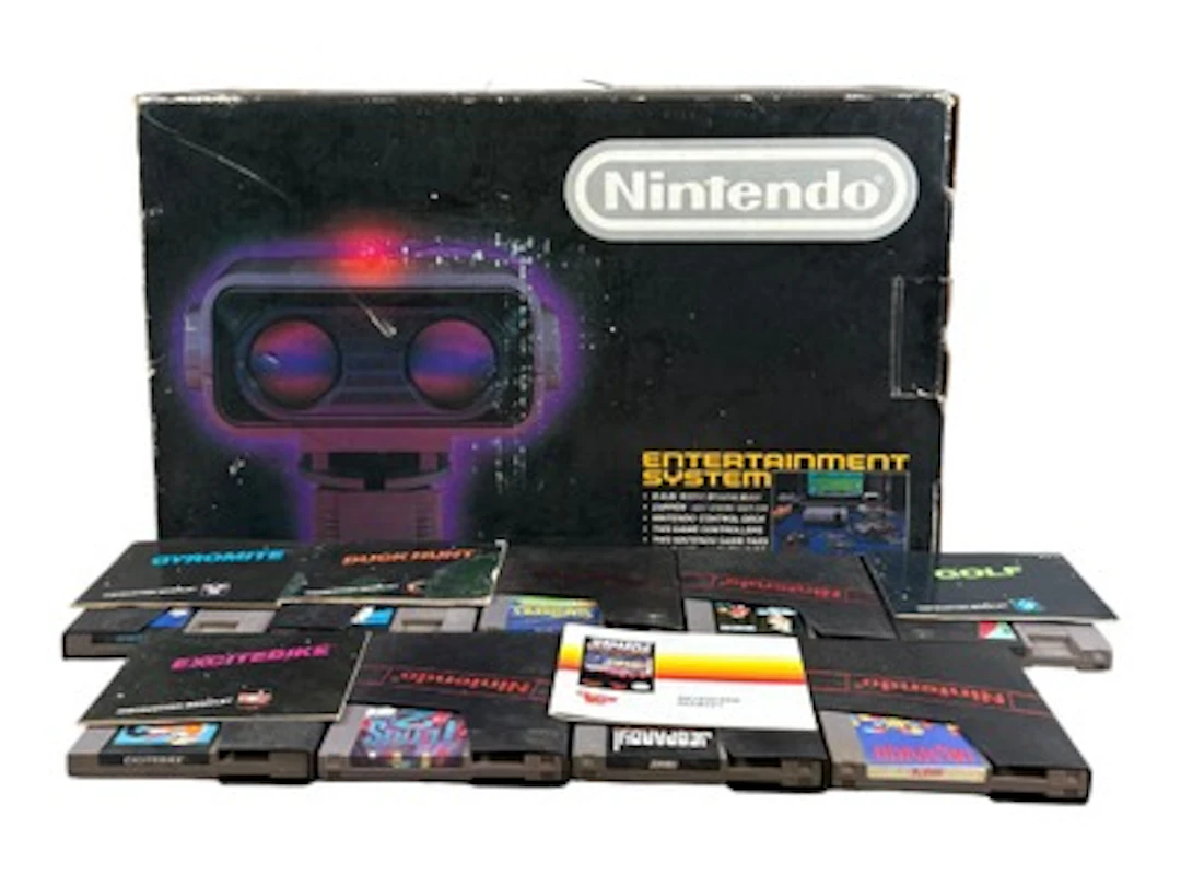 1985 Boxed Nintendo Deluxe Set, w/9 Games