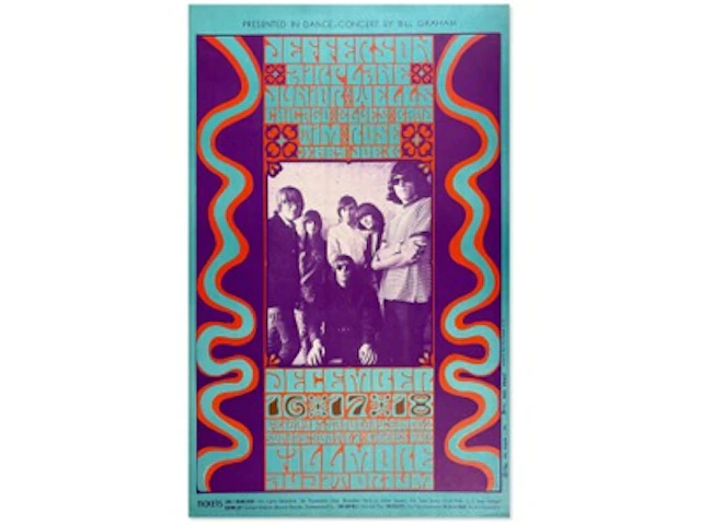 1966 Jefferson Airplane BG-42 Concert Poster