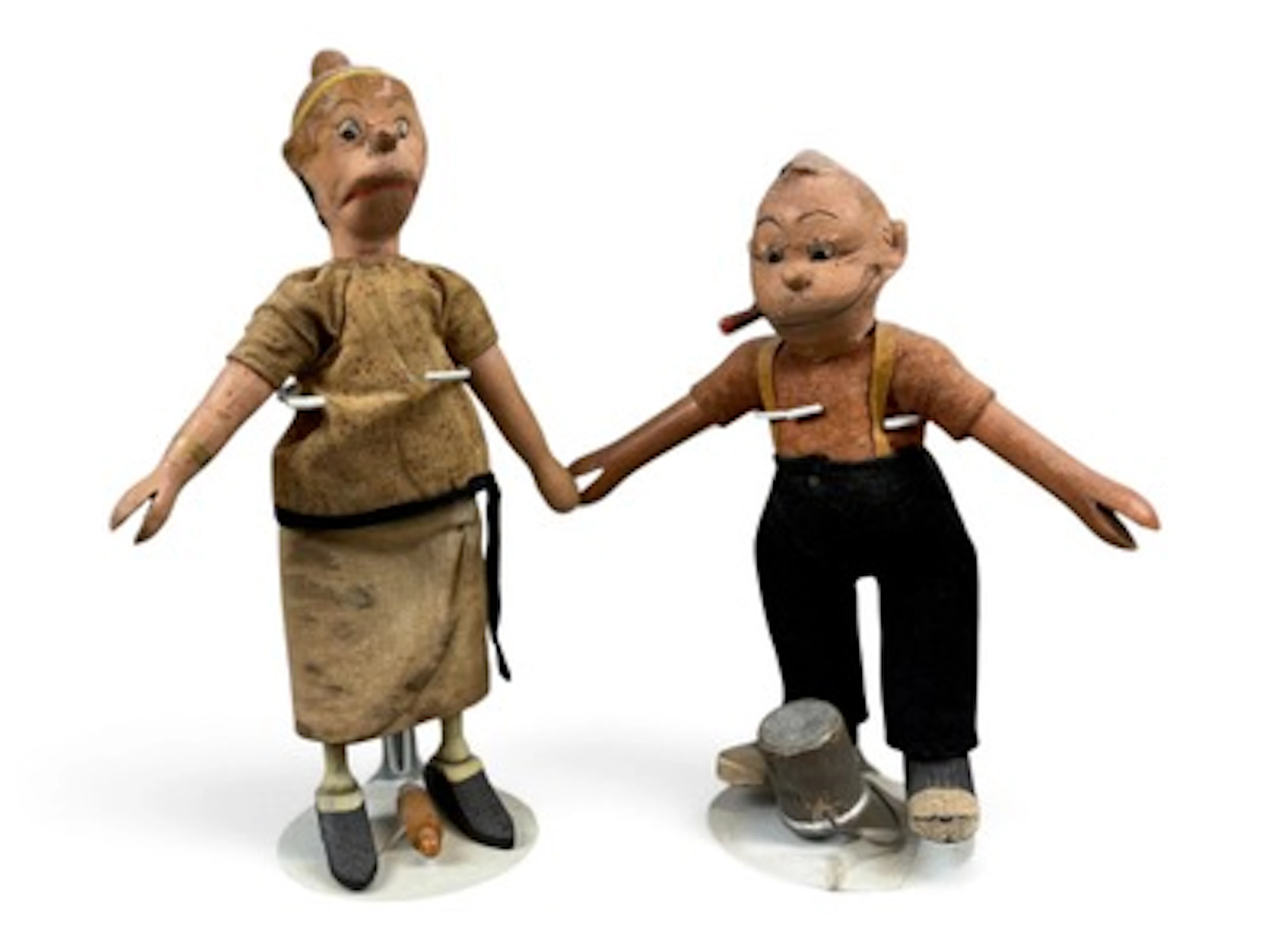 Wooden Schoenhut Maggie & Jiggs