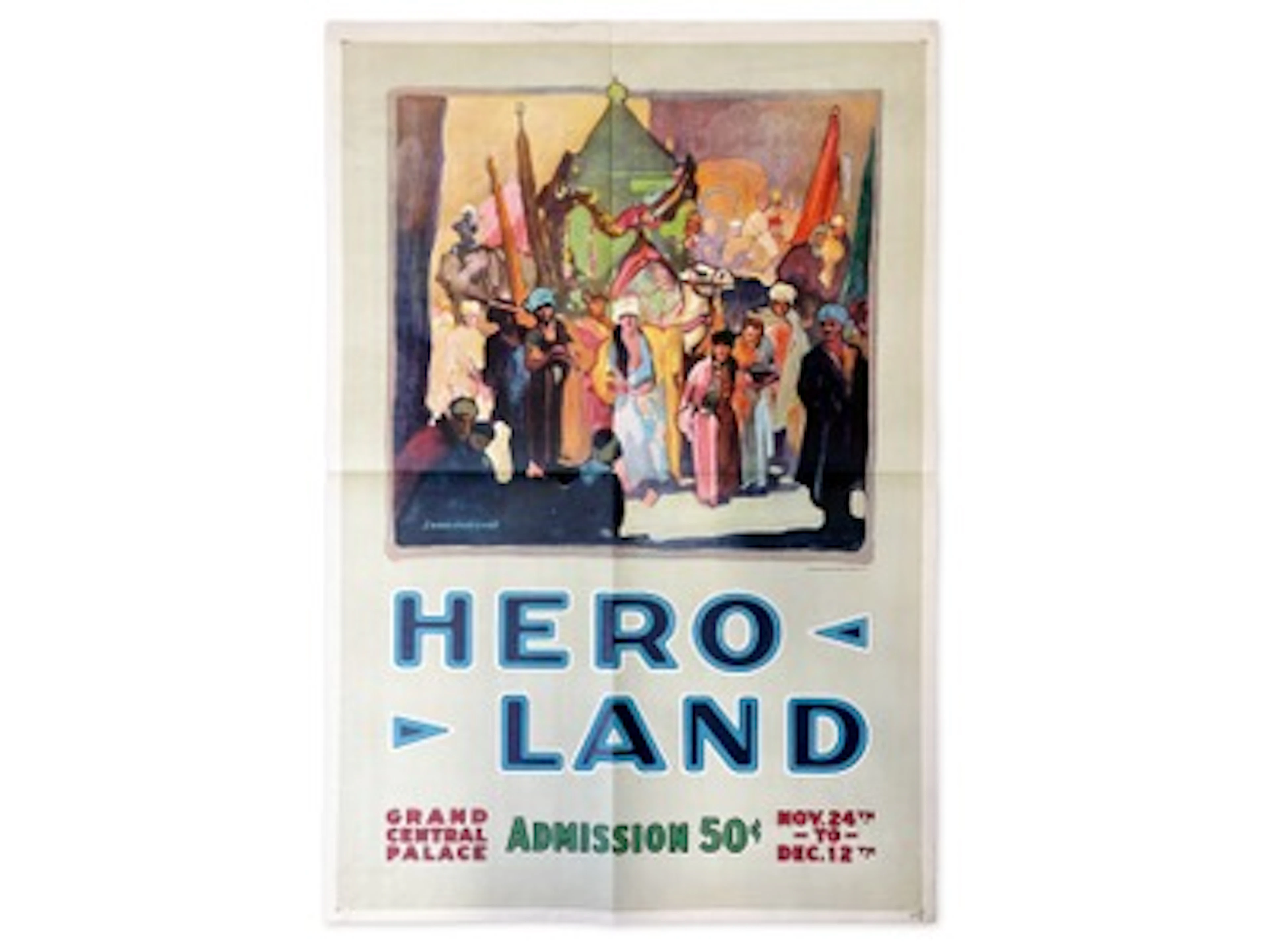 J. Carl Mueller WWI Hero Land Poster