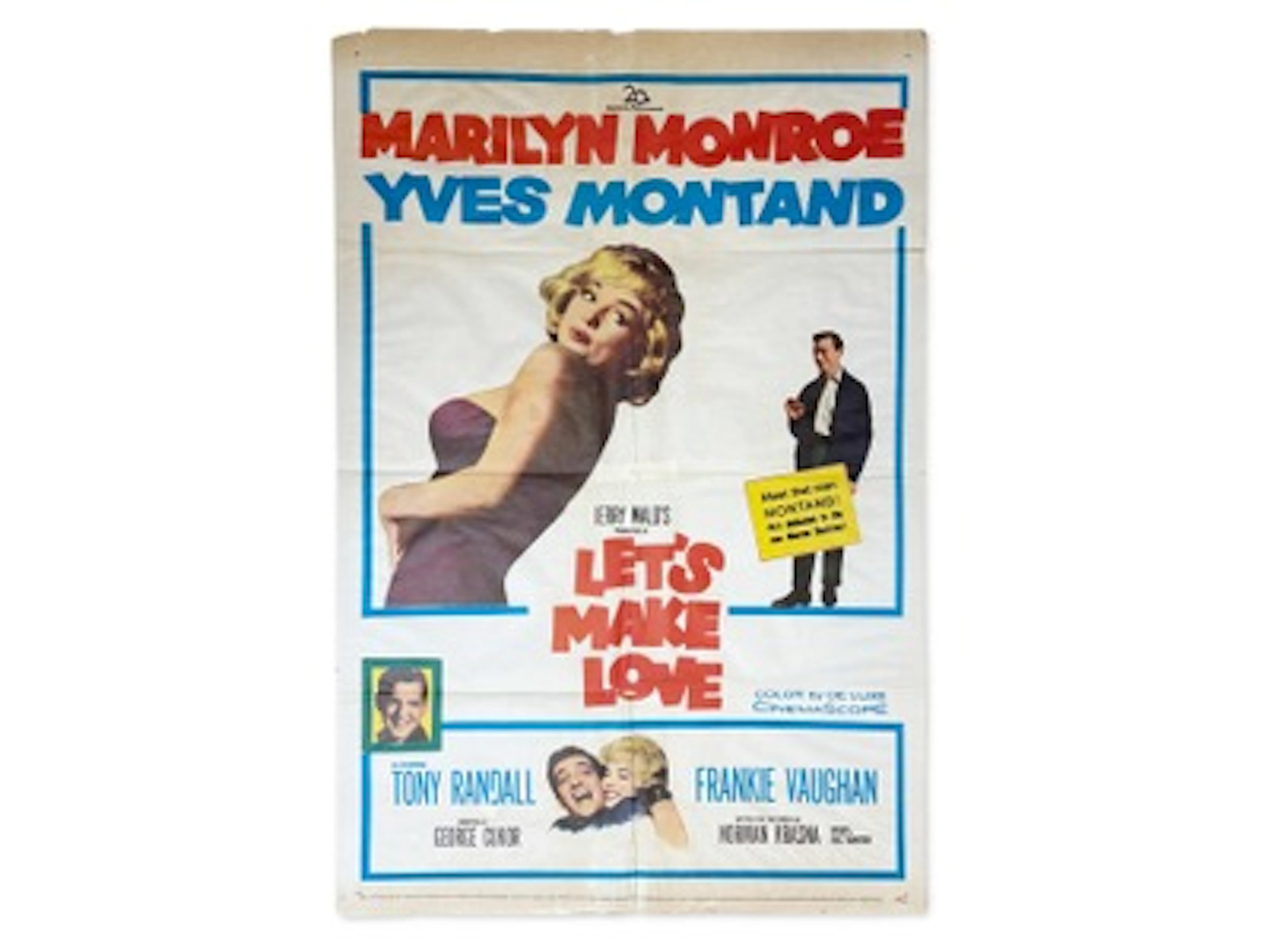 1960 Let's Make Love One Sheet Movie Poster