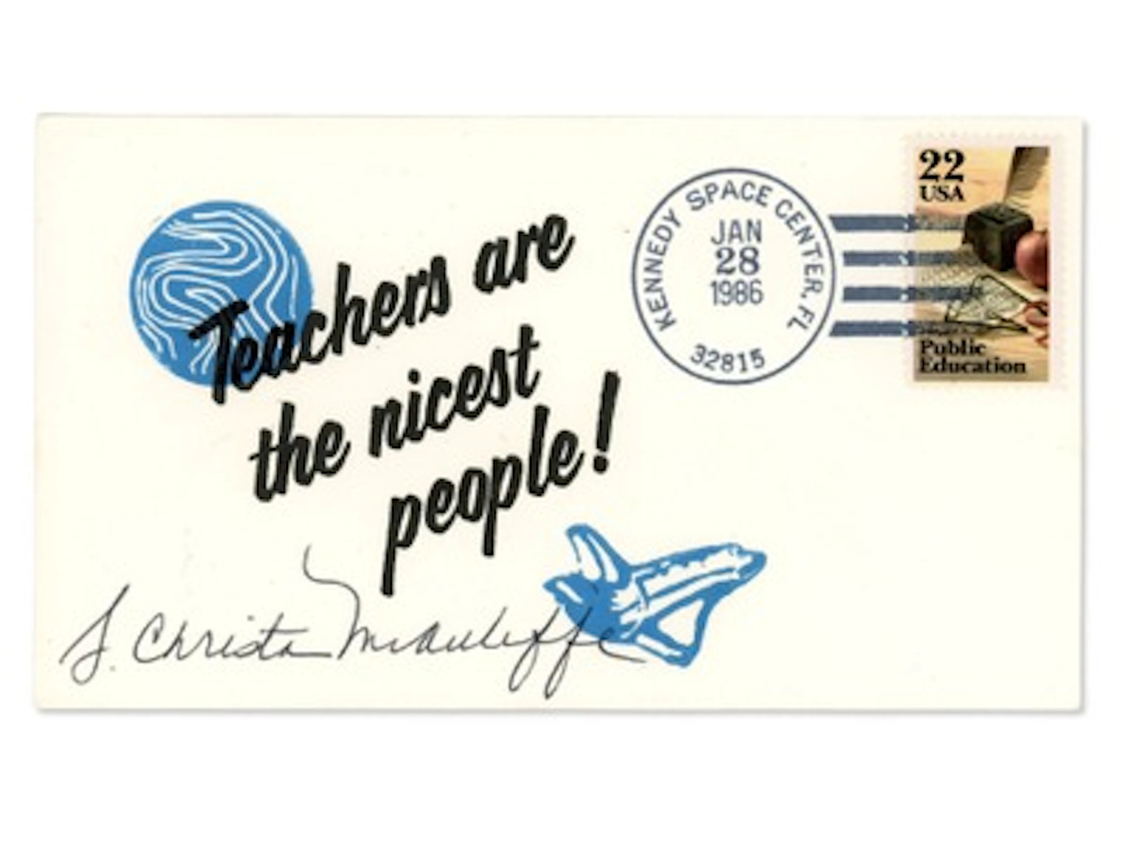 Christa McAuliffe Challenger Cover