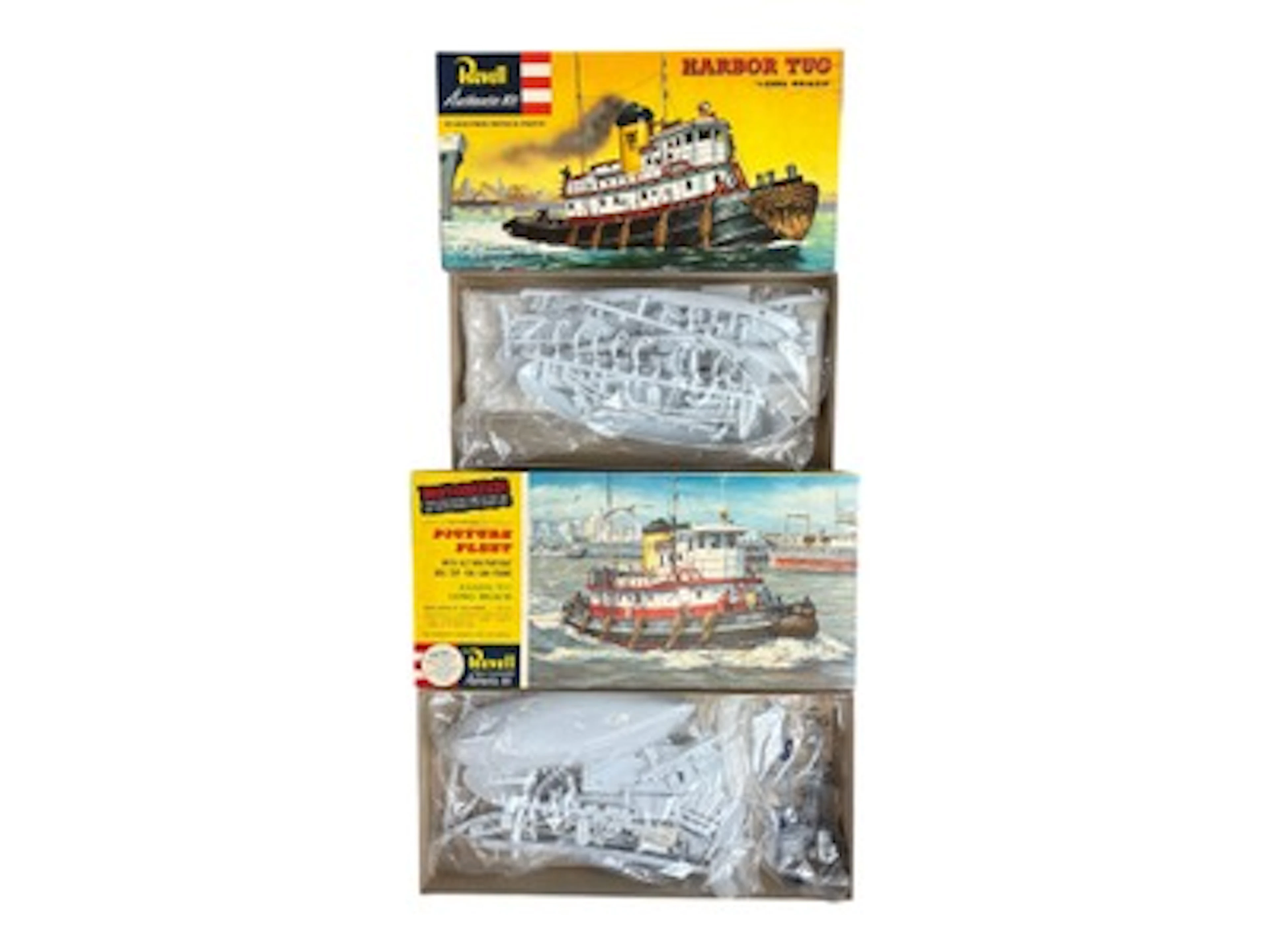 2 Nice Vintage Revell Harbor Tug Model Kits