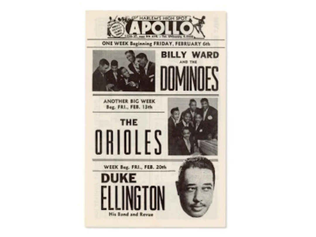 Apollo Theater Harlem Handbill