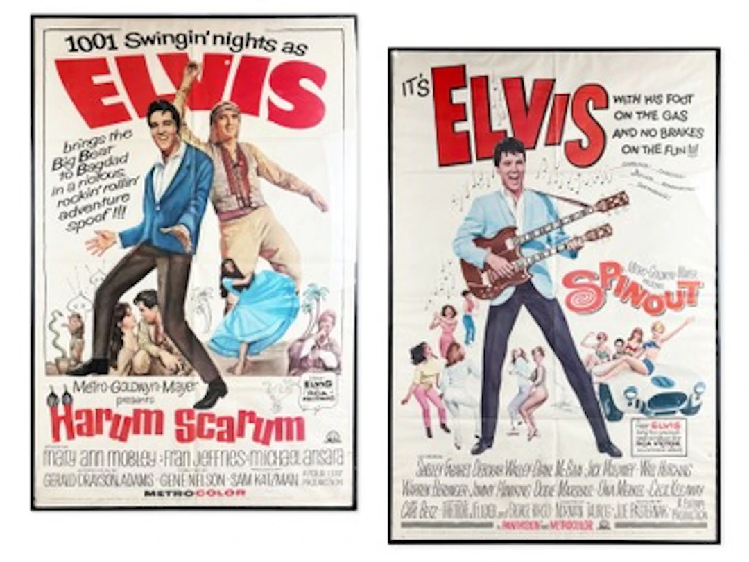 (2) Elvis Presley One Sheet Movie Posters