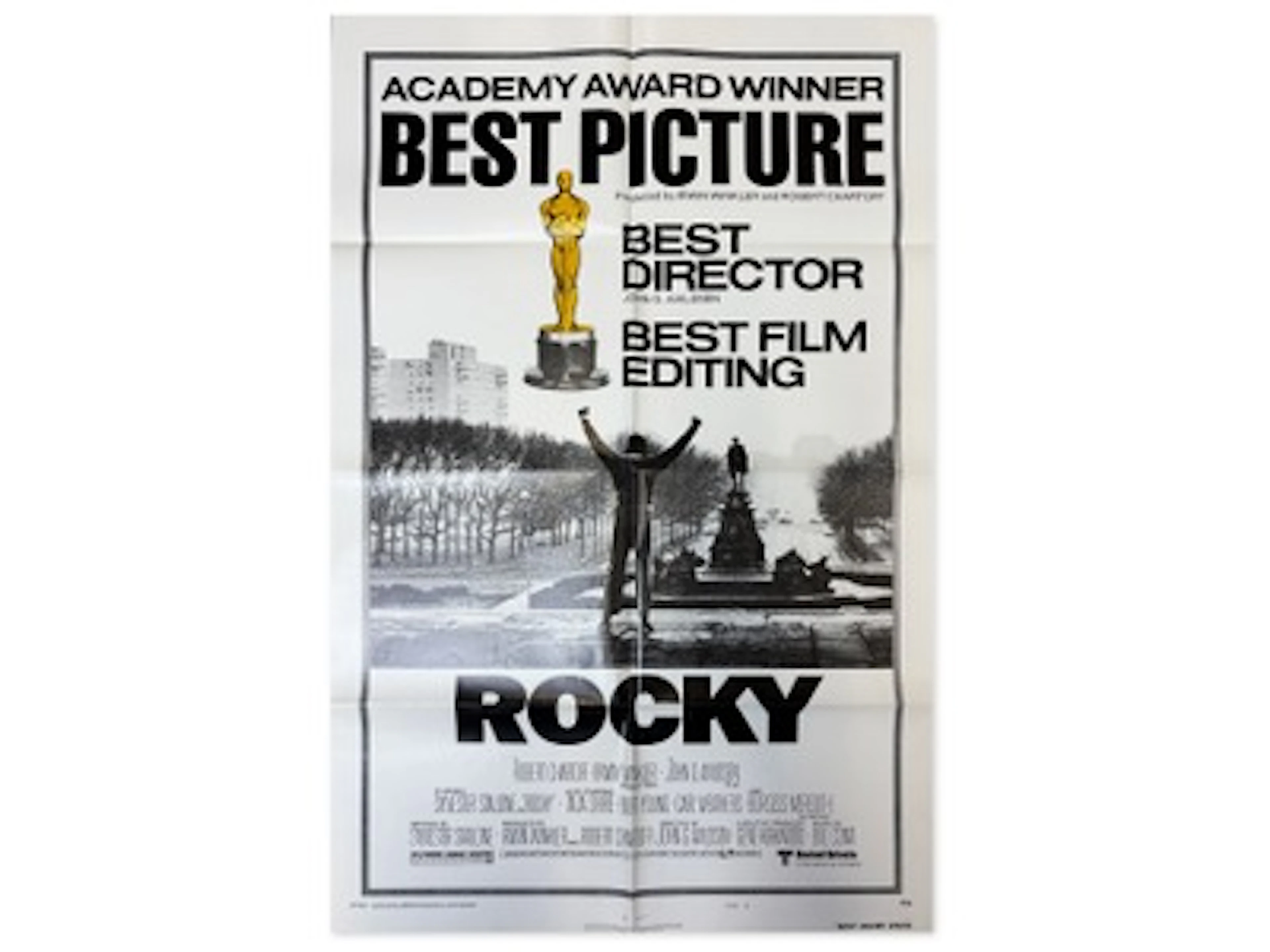 1977 Rocky Academy Awards Style B One Sheet Poster