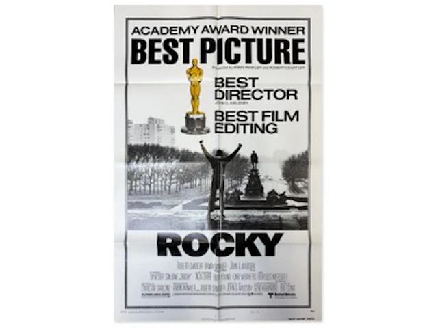 1977 Rocky Academy Awards Style B One Sheet Poster