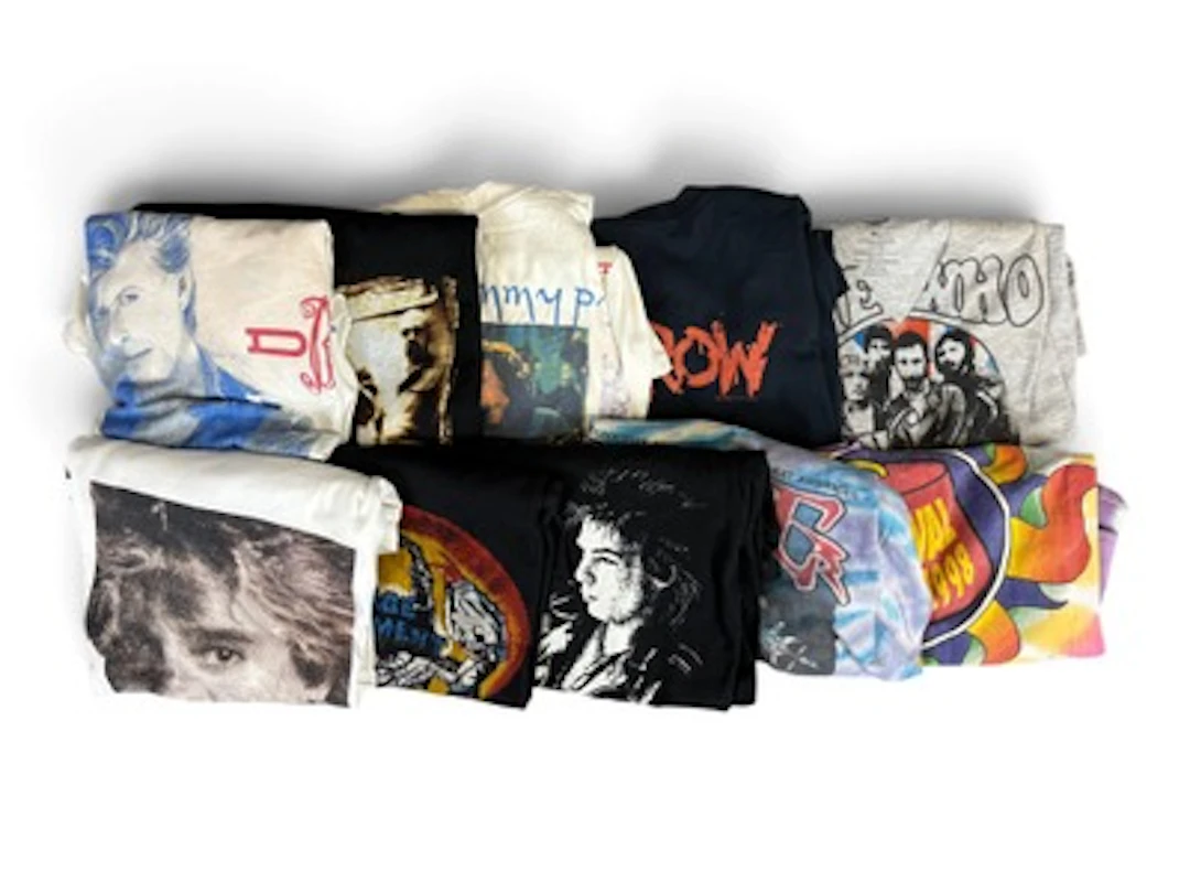 (10) Vintage Rock & Concert Tour T-Shirts