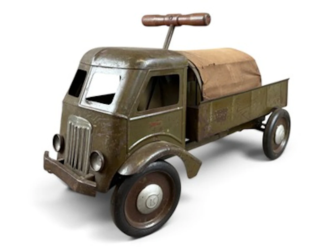 Keystone Pressed Steel Ride Em Army Truck