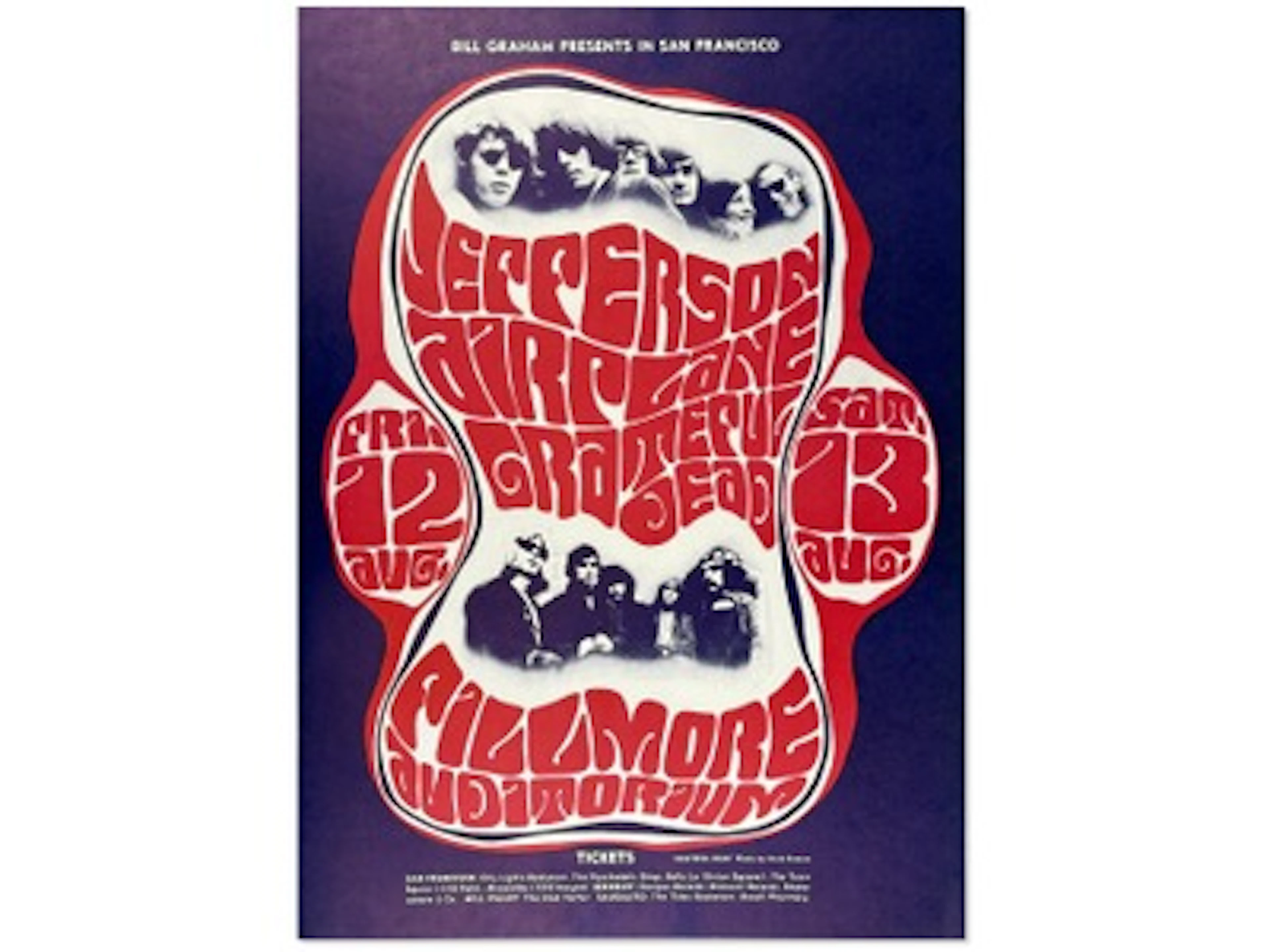 1966 Jefferson Airplane Grateful Dead BG-23 Poster