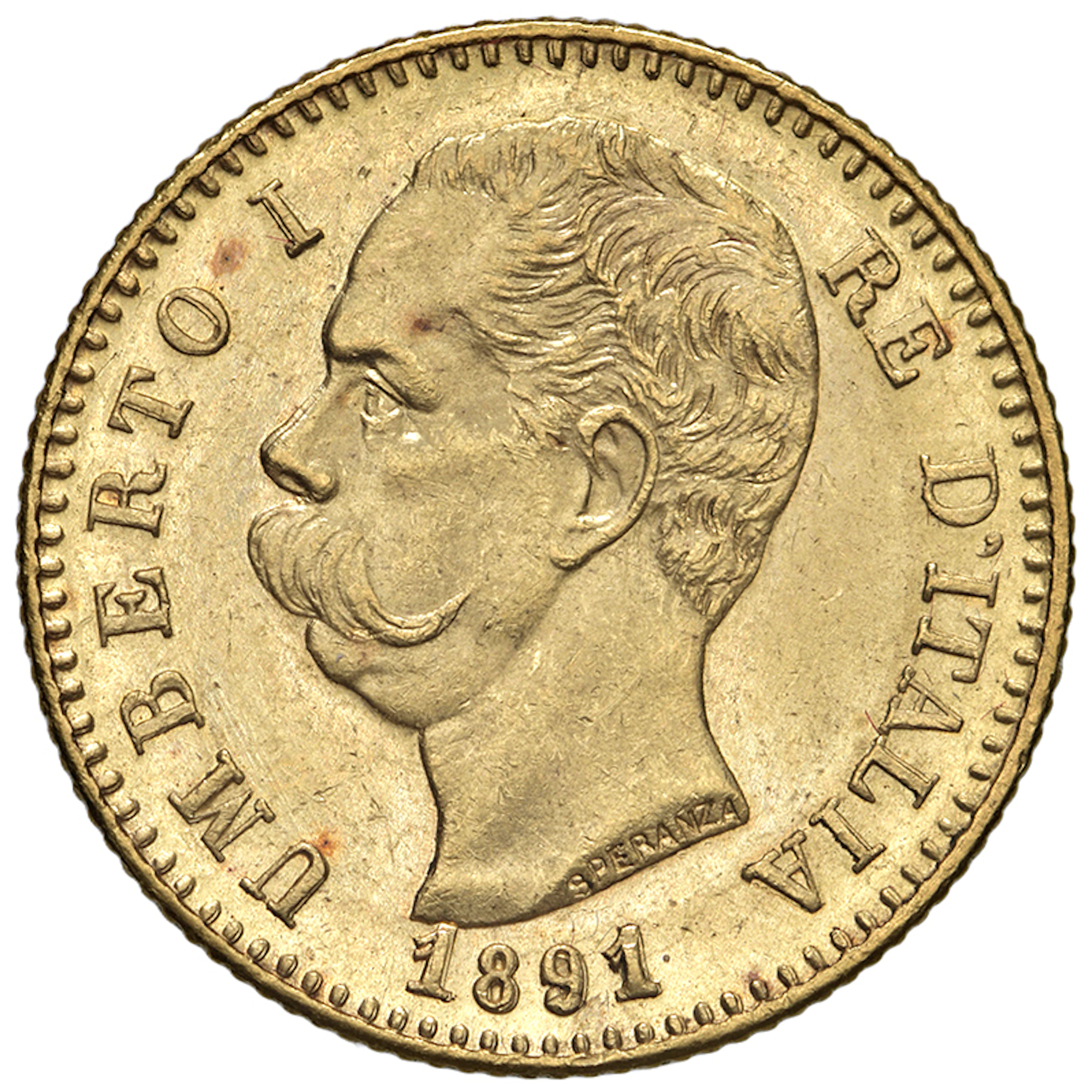 SAVOIA - Regno d'Italia - Umberto I, 1878 - 1900 20 Lire Stemma -