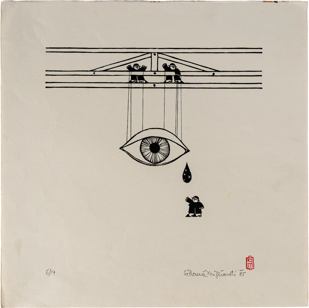 MIGLIORATI SILVANA Senza titolo 1985 Serigrafia; es. 6/19 40 x 40