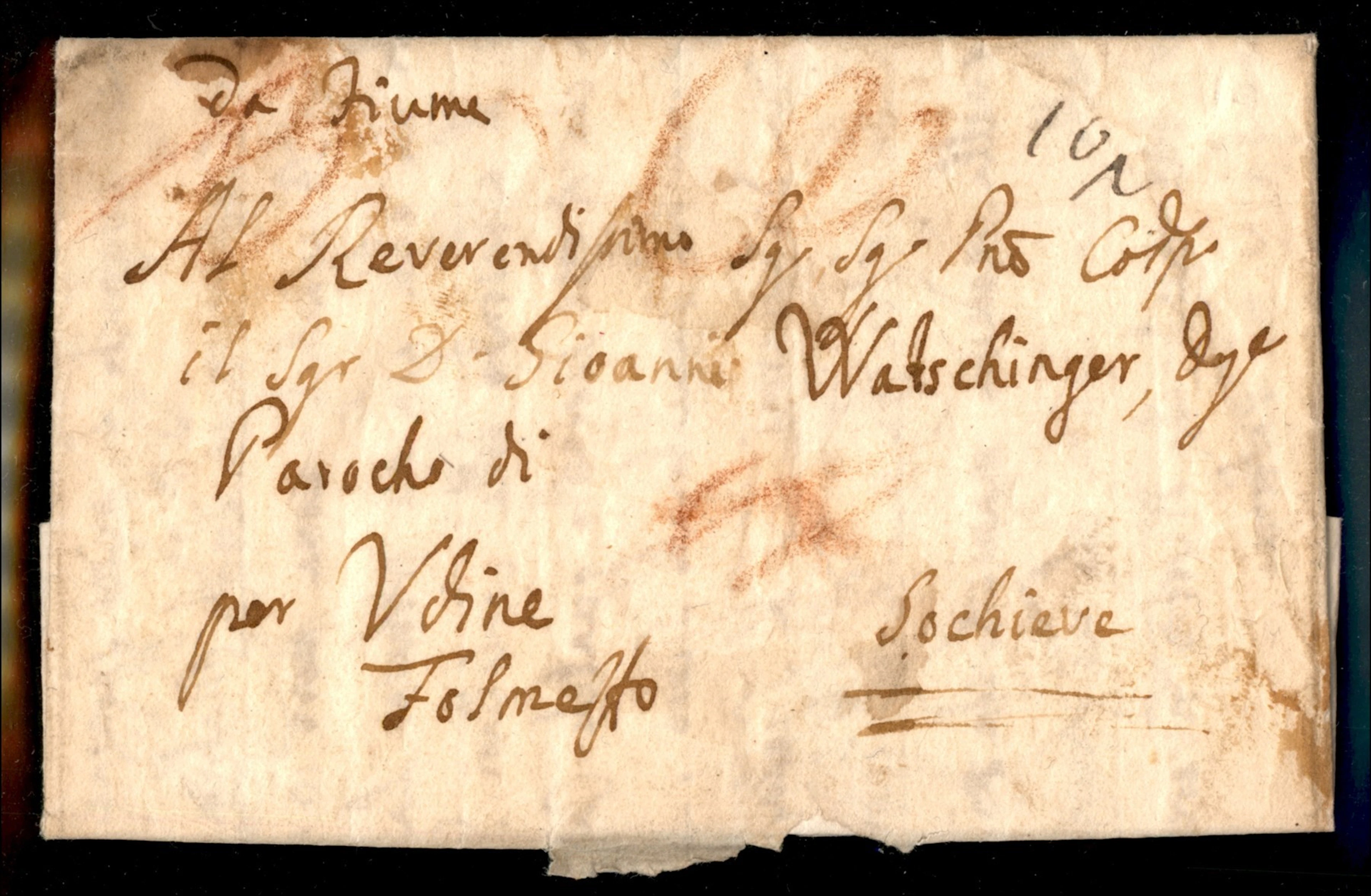 Prefilateliche - Italia - Periodo Napoleonico Lettera completa di