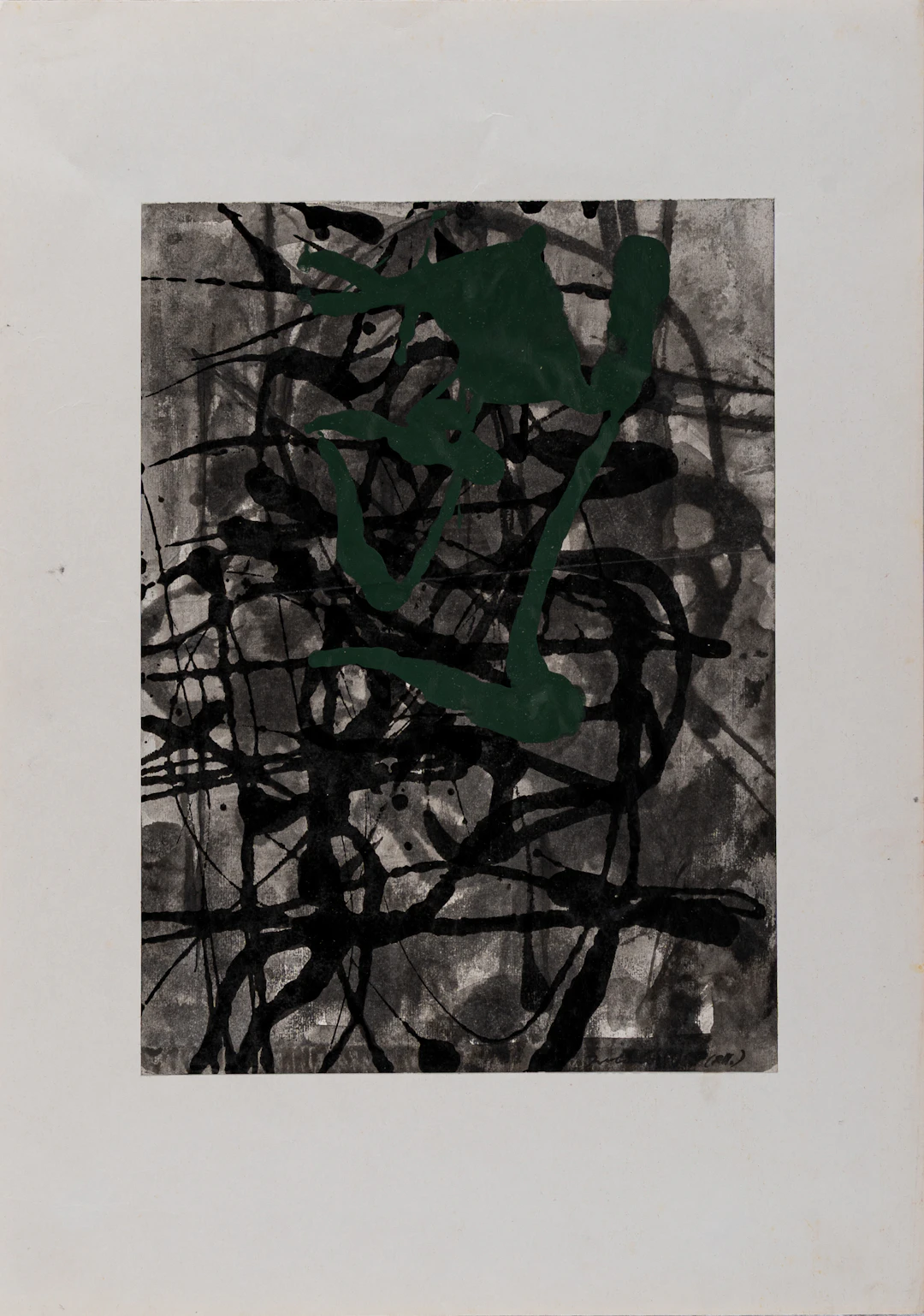 GIANNI POLIDORI (1923 - 1992) Senza titolo Tecnica mista su carta