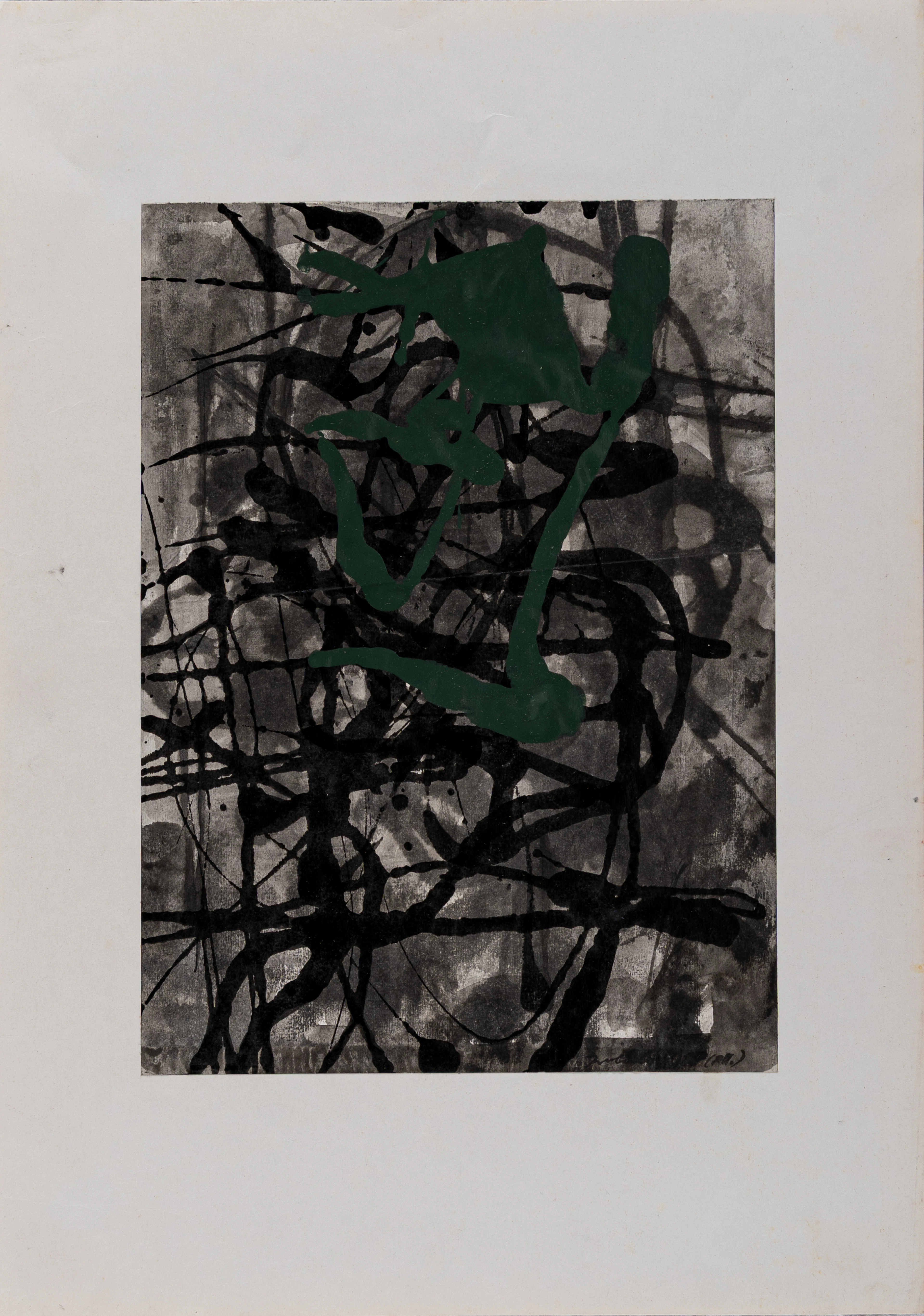 GIANNI POLIDORI (1923 - 1992) Senza titolo Tecnica mista su carta