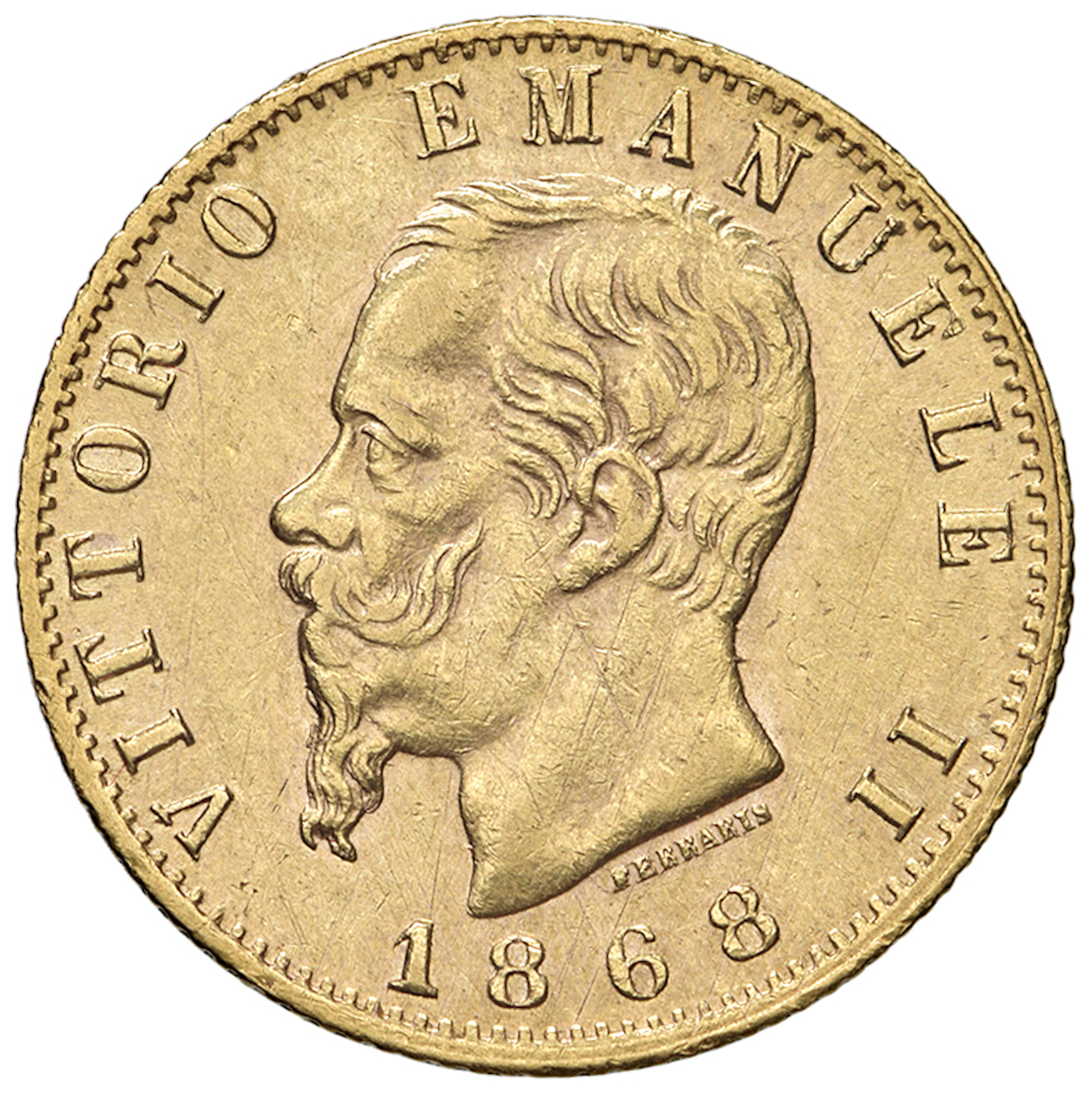 SAVOIA - Regno d'Italia - Vittorio Emanuele II, 1861 - 1878 20 Lire