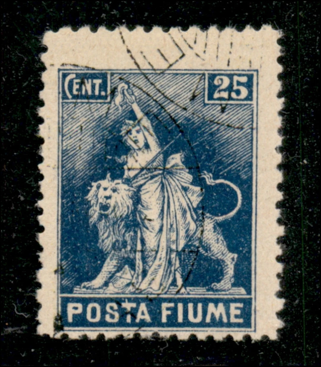 Occupazioni I guerra mondiale - Fiume - 1919 Esemplare del 25 cent