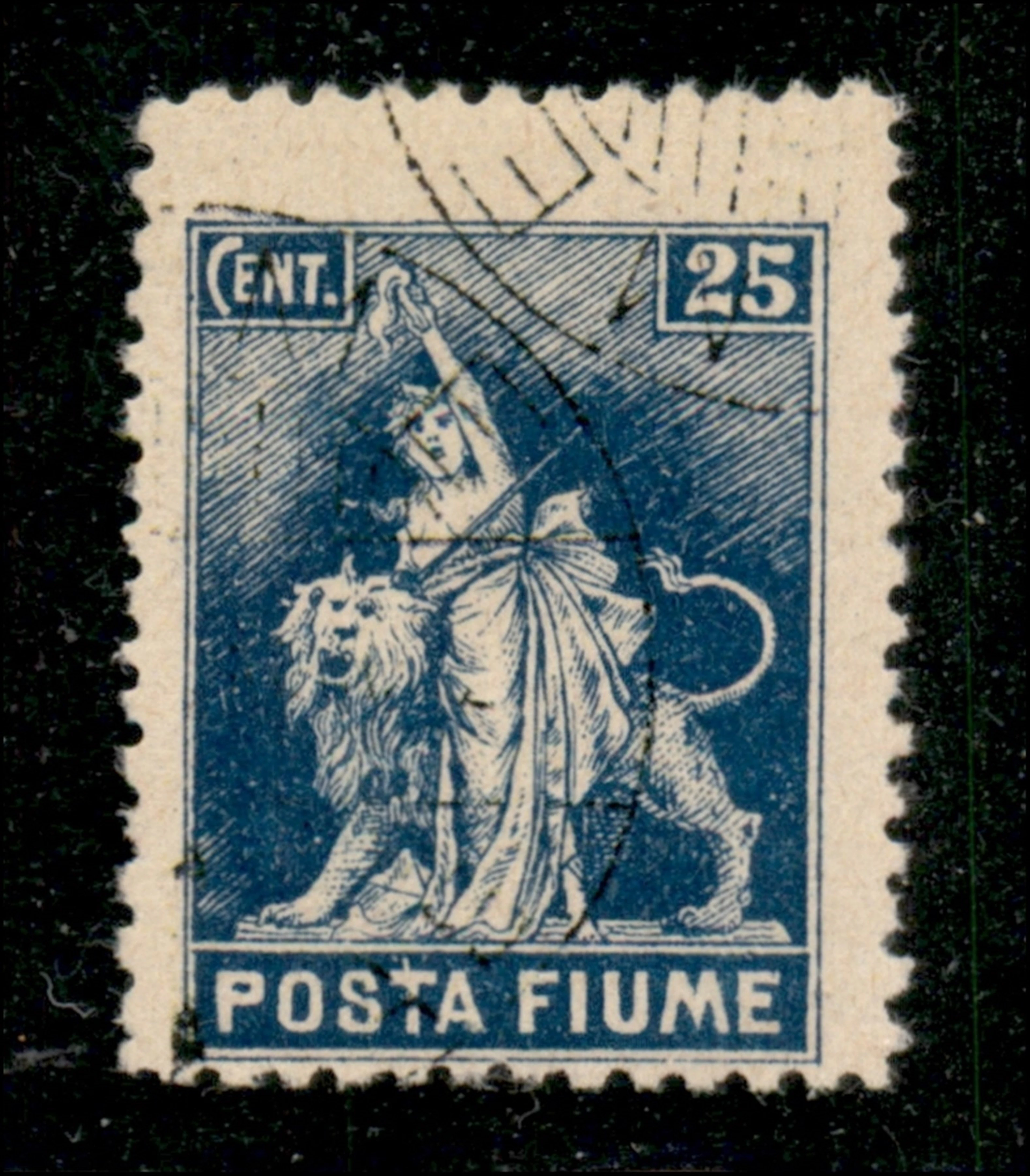 Occupazioni I guerra mondiale - Fiume - 1919 Esemplare del 25 cent