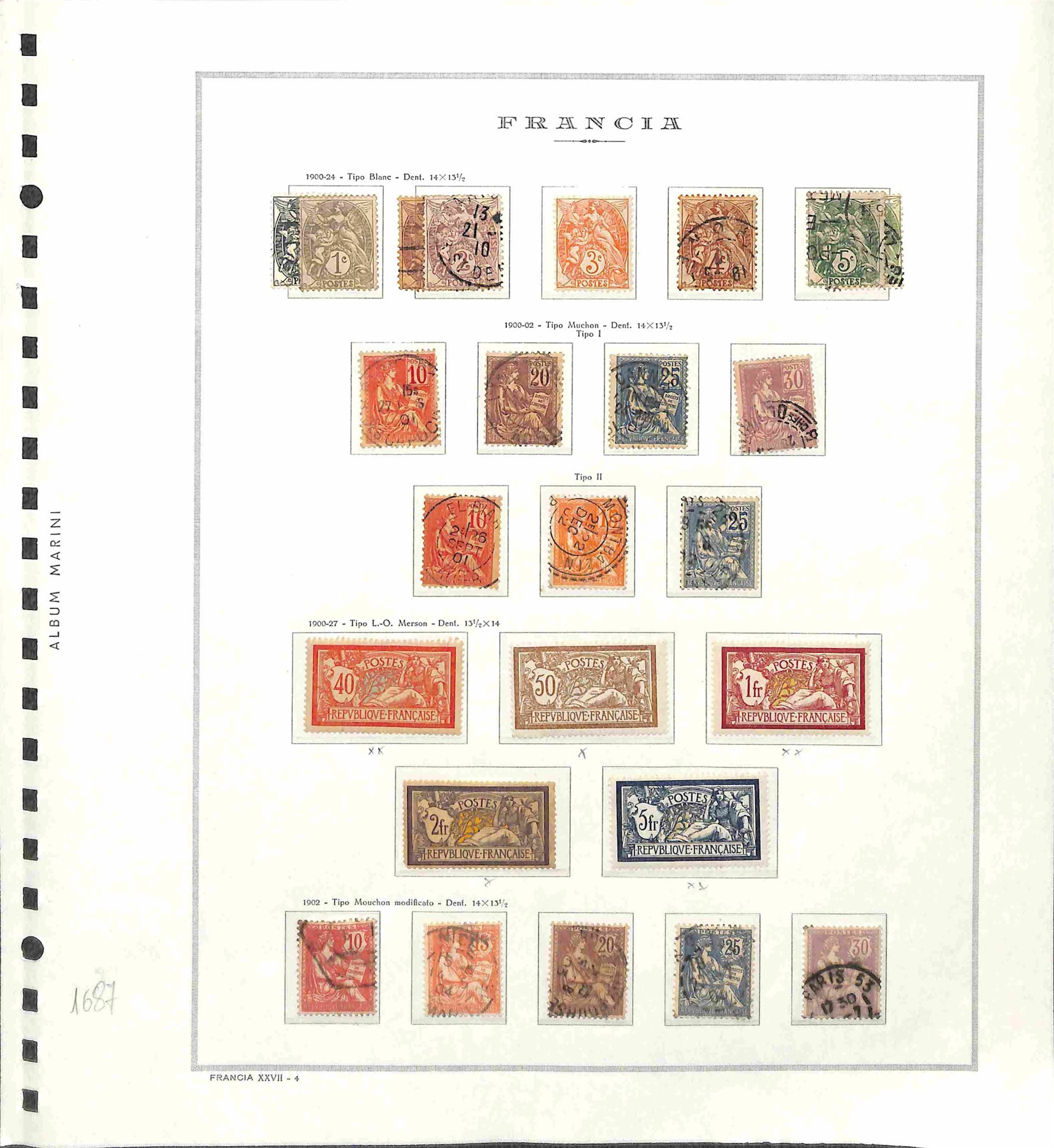 Lotti e Collezioni - Europa e Oltremare - FRANCIA - 1914/1958 Bella