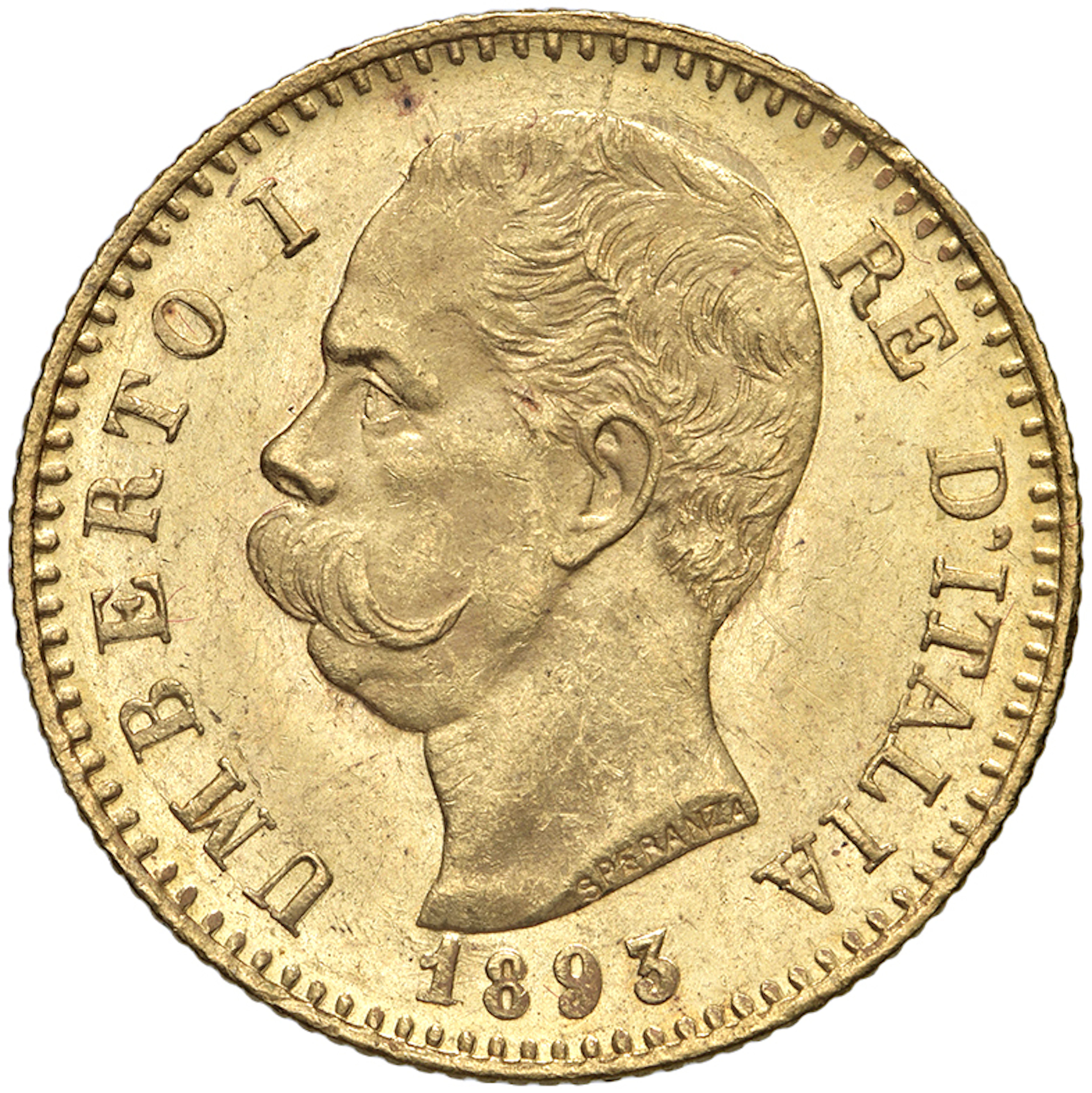 SAVOIA - Regno d'Italia - Umberto I, 1878 - 1900 20 Lire Stemma -