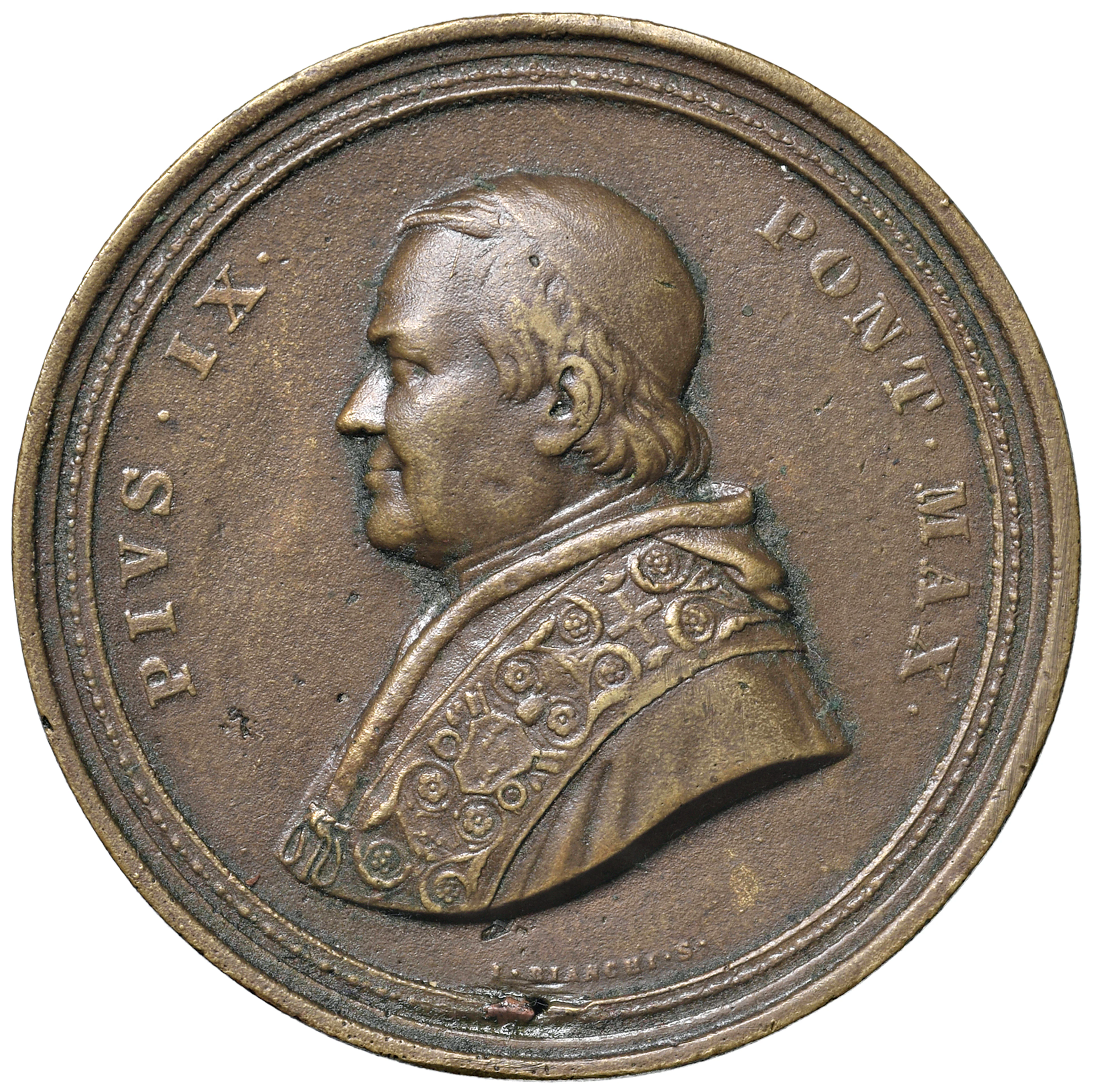 MEDAGLIE PAPALI â Pio IX (1846-1878) Medaglia 1869 - Interno della