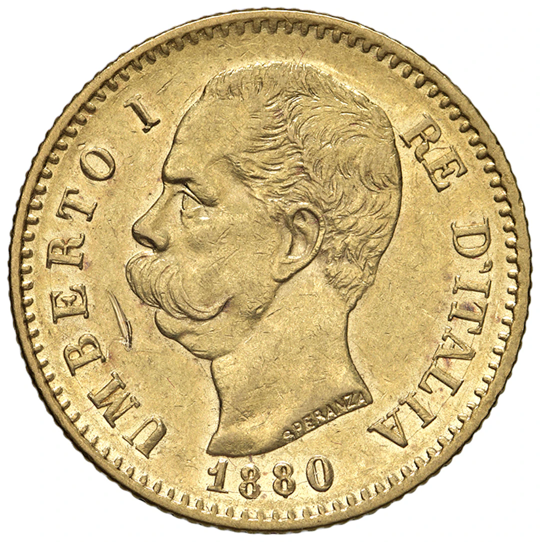 SAVOIA - Regno d'Italia - Umberto I, 1878 - 1900 20 Lire Stemma -