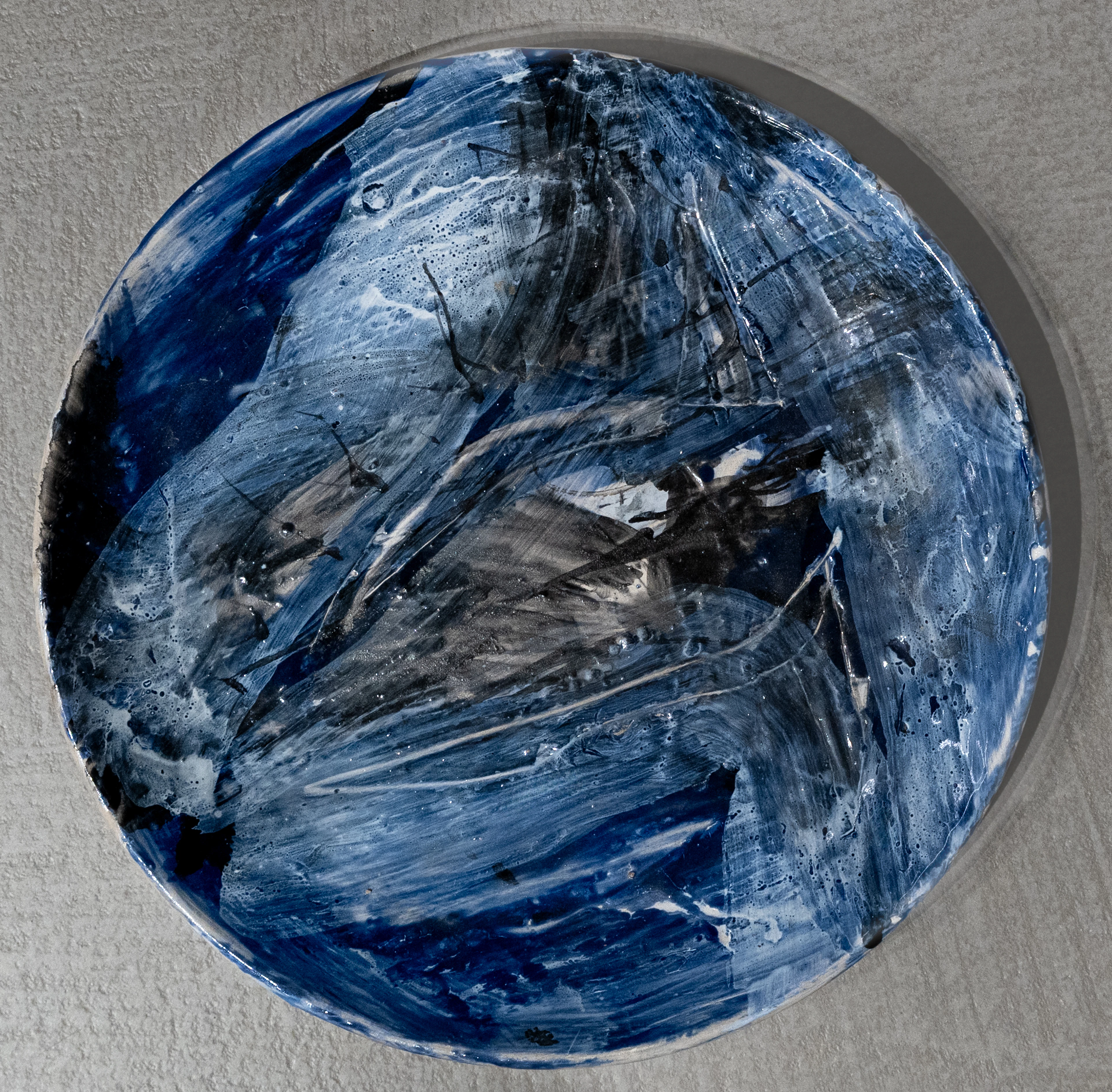 VALTER BOJ (1959) Senza titolo 1997 Piatto in ceramica dipinta Diametro: