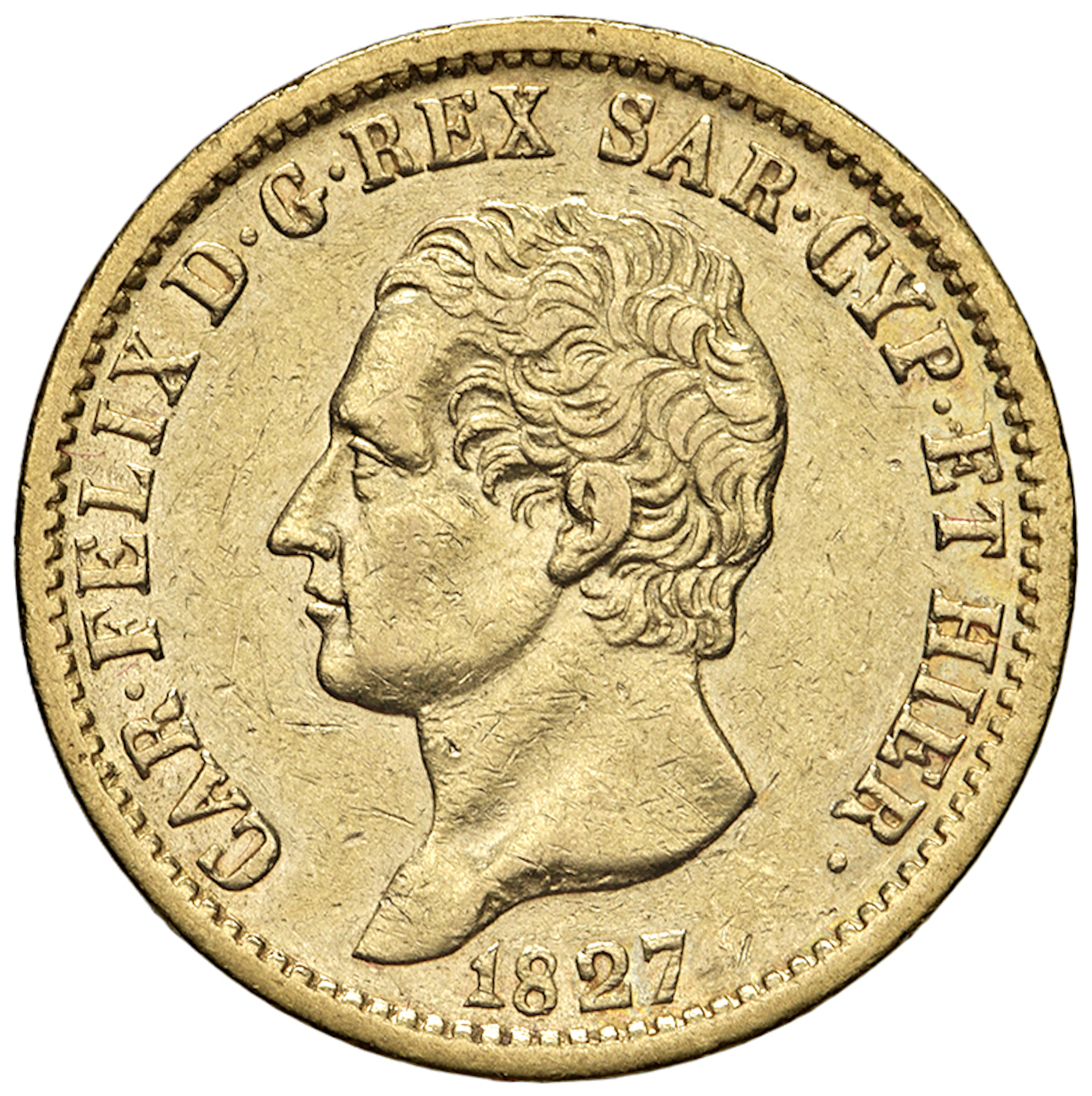 SAVOIA - Regno di Sardegna - Carlo Felice, 1821 - 1831 20 Lire Stemma