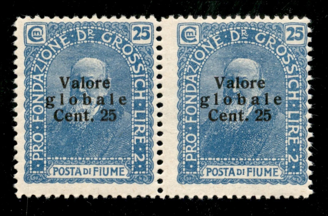 Occupazioni I guerra mondiale - 1920 25 cent su 25 Valore Globale