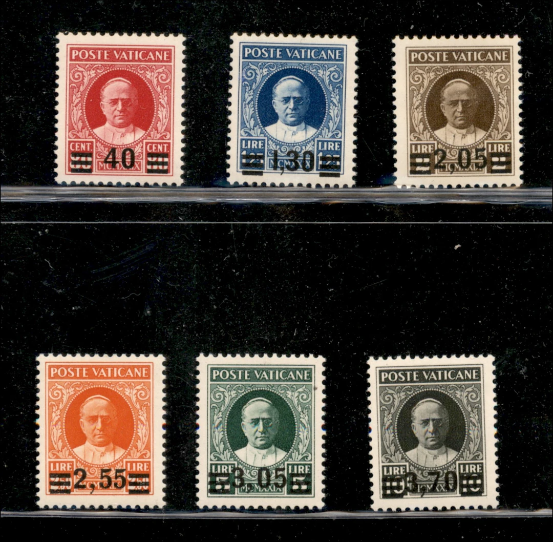 Vaticano - Pio XI - 1934/1937 Provvisoria (35/40) - serie completa