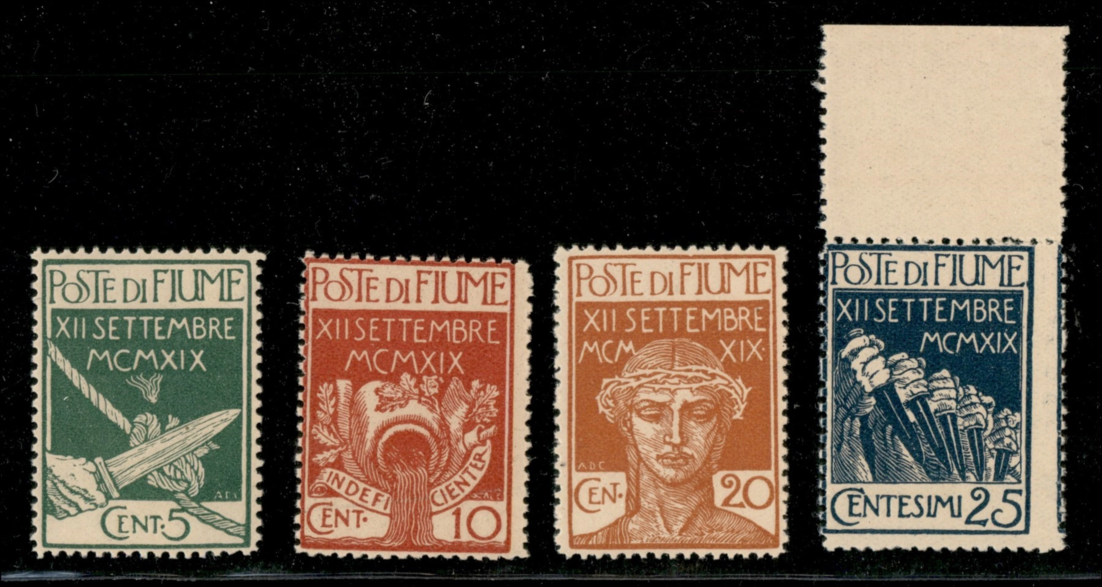 Occupazioni I guerra mondiale - Fiume - 1920 Serie completa Ingresso