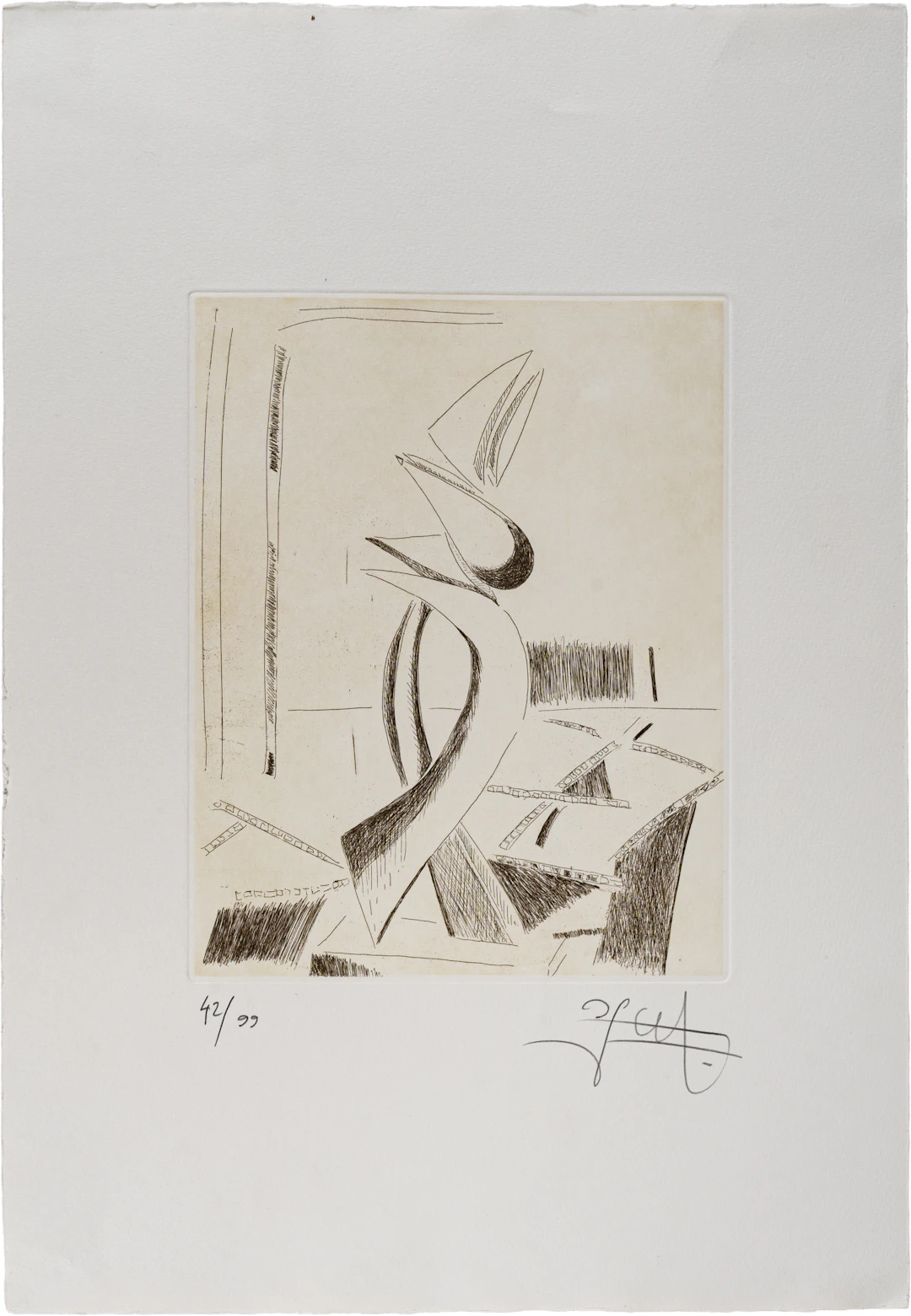 PABLO ATCHUGARRY (1954) Senza titolo Acquaforte; es. 42/99 26,5 x