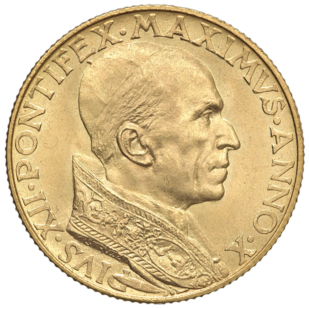 MONETE ITALIANE - Stato Pontificio â Pio XII (1939-1958) 100 Lire
