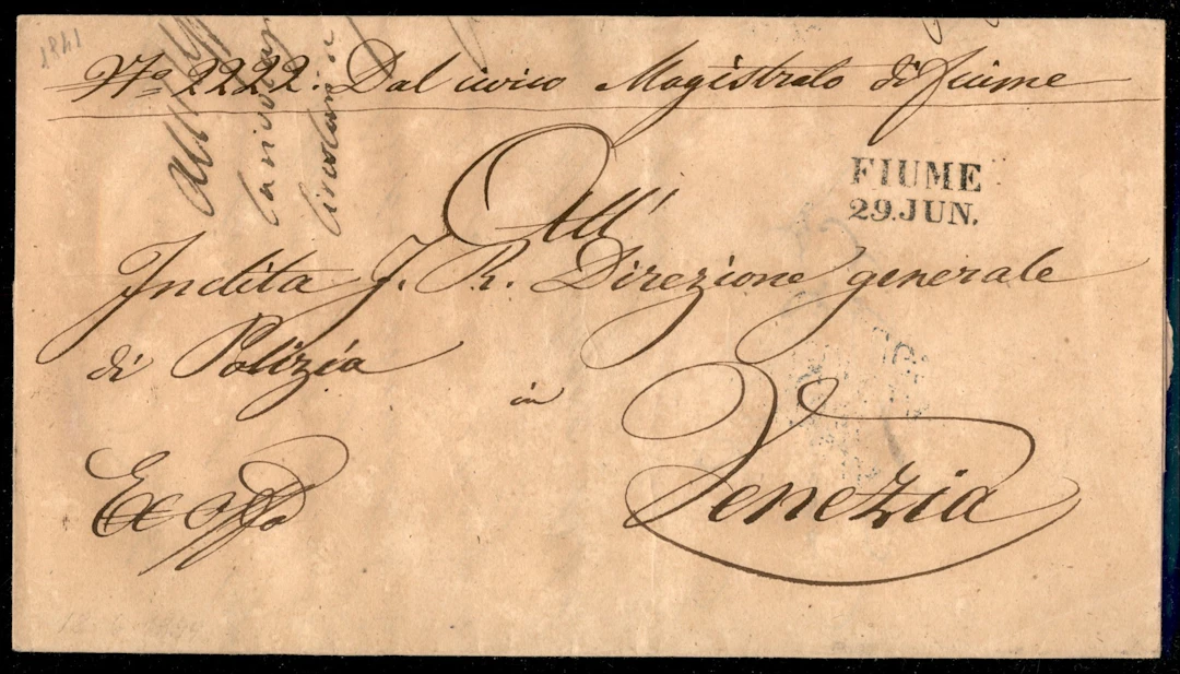 Prefilateliche - Italia - Periodo Austro Ungarico Lettera completa