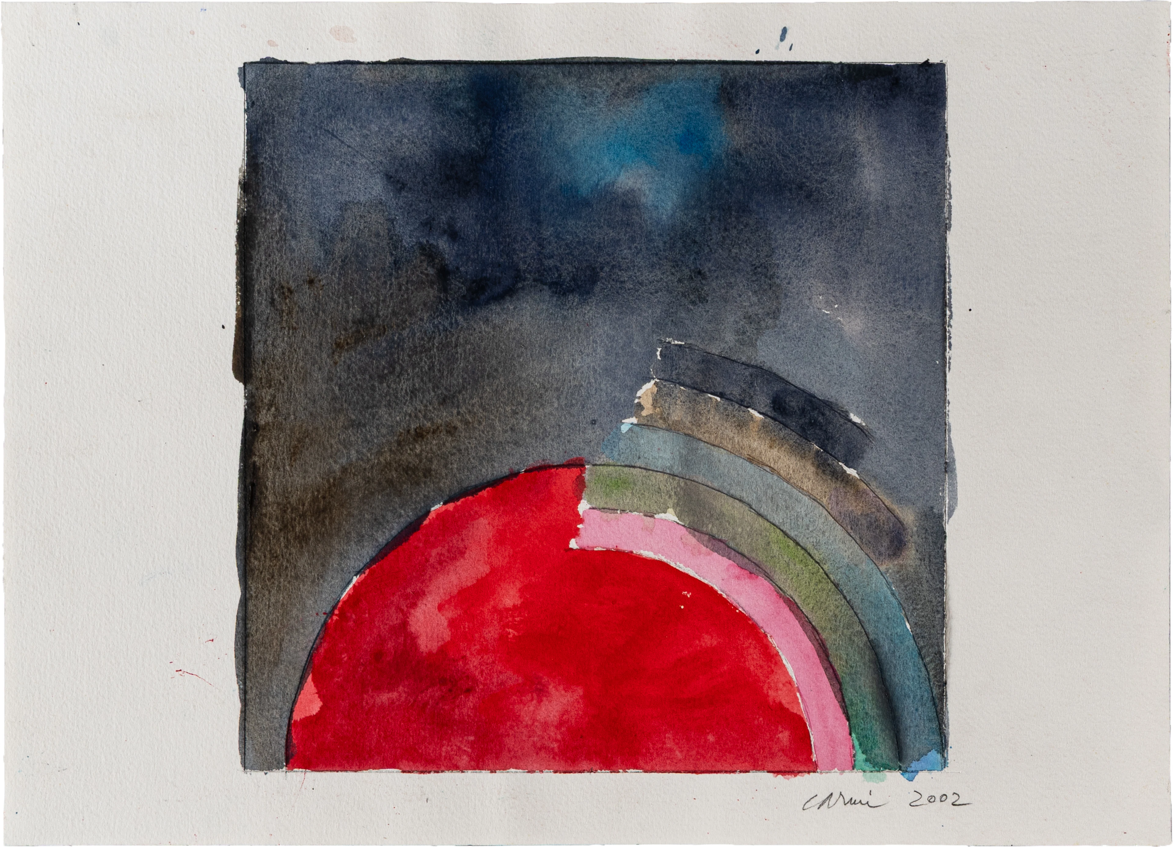 EUGENIO CARMI (1920 - 2016) Ossimoro 2002 Tecnica mista su carta 26