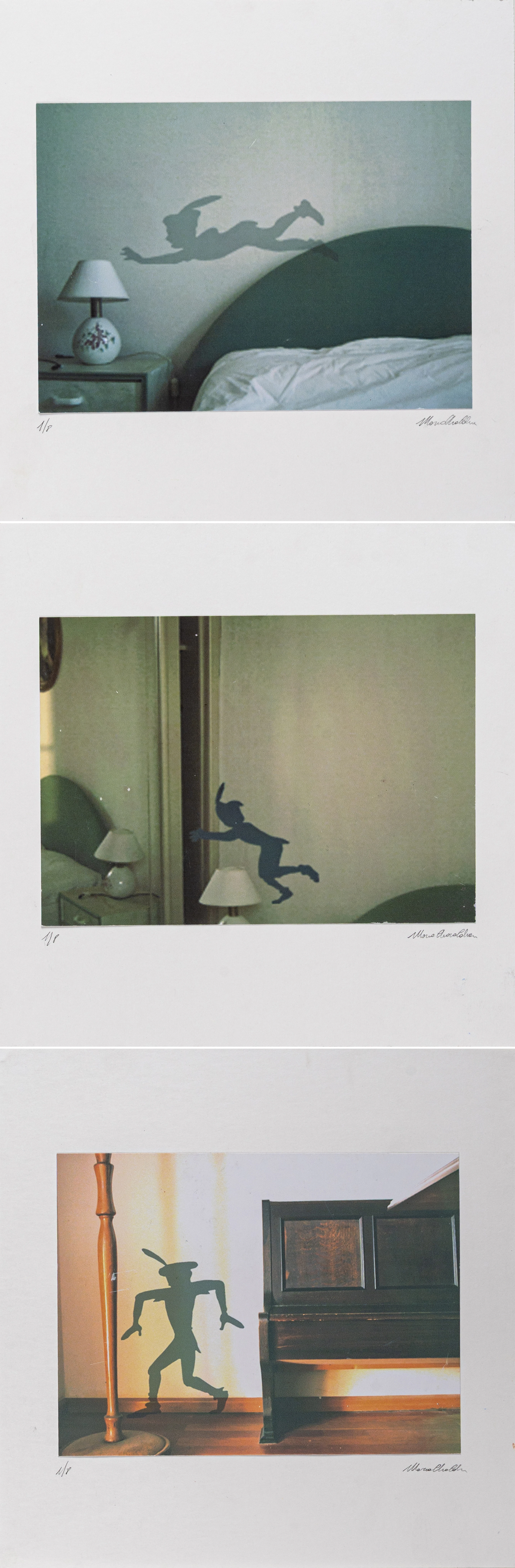MARCO CALVANI (1980) Tre stampe applicate su cartoncino patinato lucido