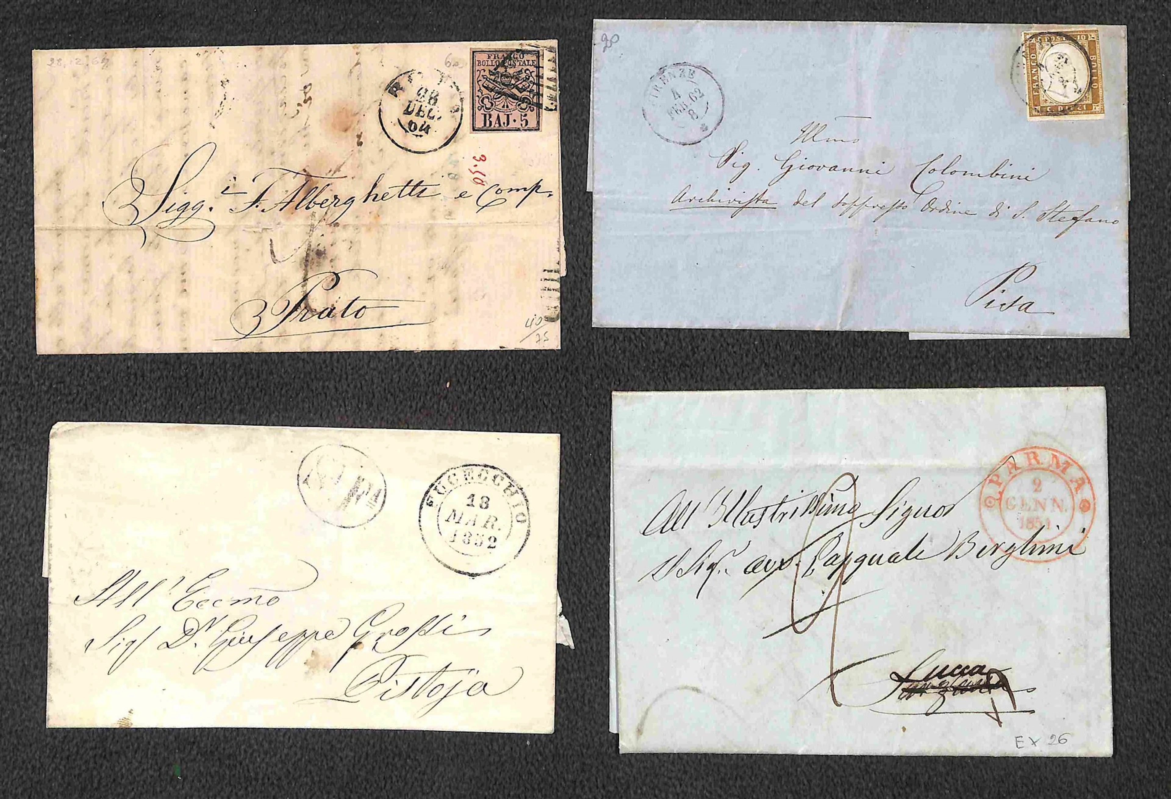 Lotti e Collezioni - Area Italiana - STORIA POSTALE - 1815/1866 Insieme