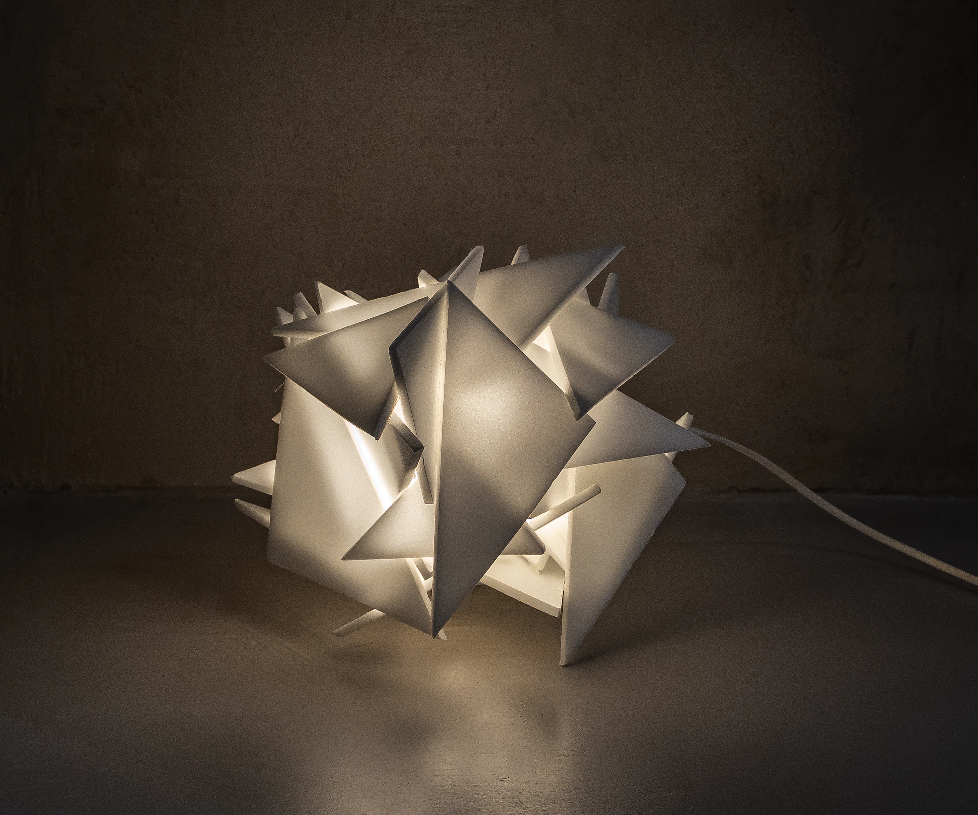 DANIELE STATERA Stella 2009 Lampada in polistirolo 30 x 25 x 25 cm