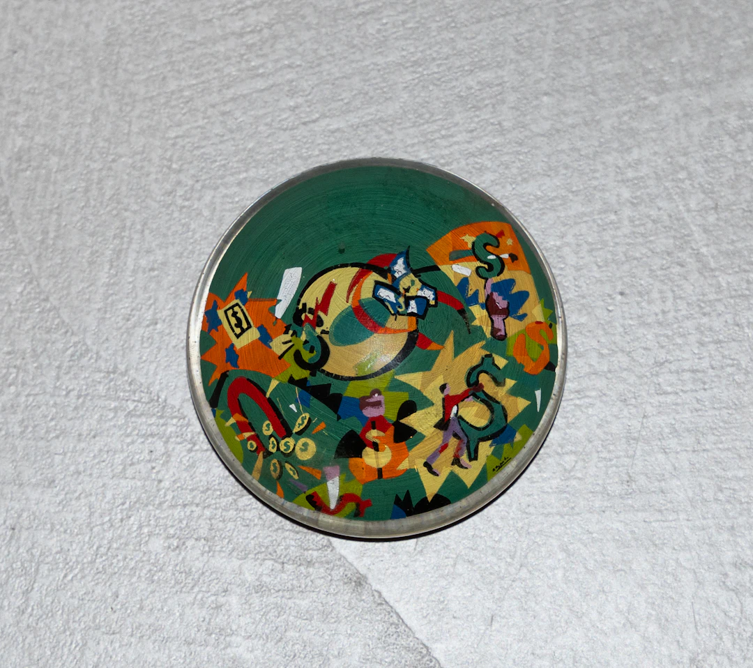 UGO NESPOLO (1941) Senza titolo Fermacarte in vetro di Murano con