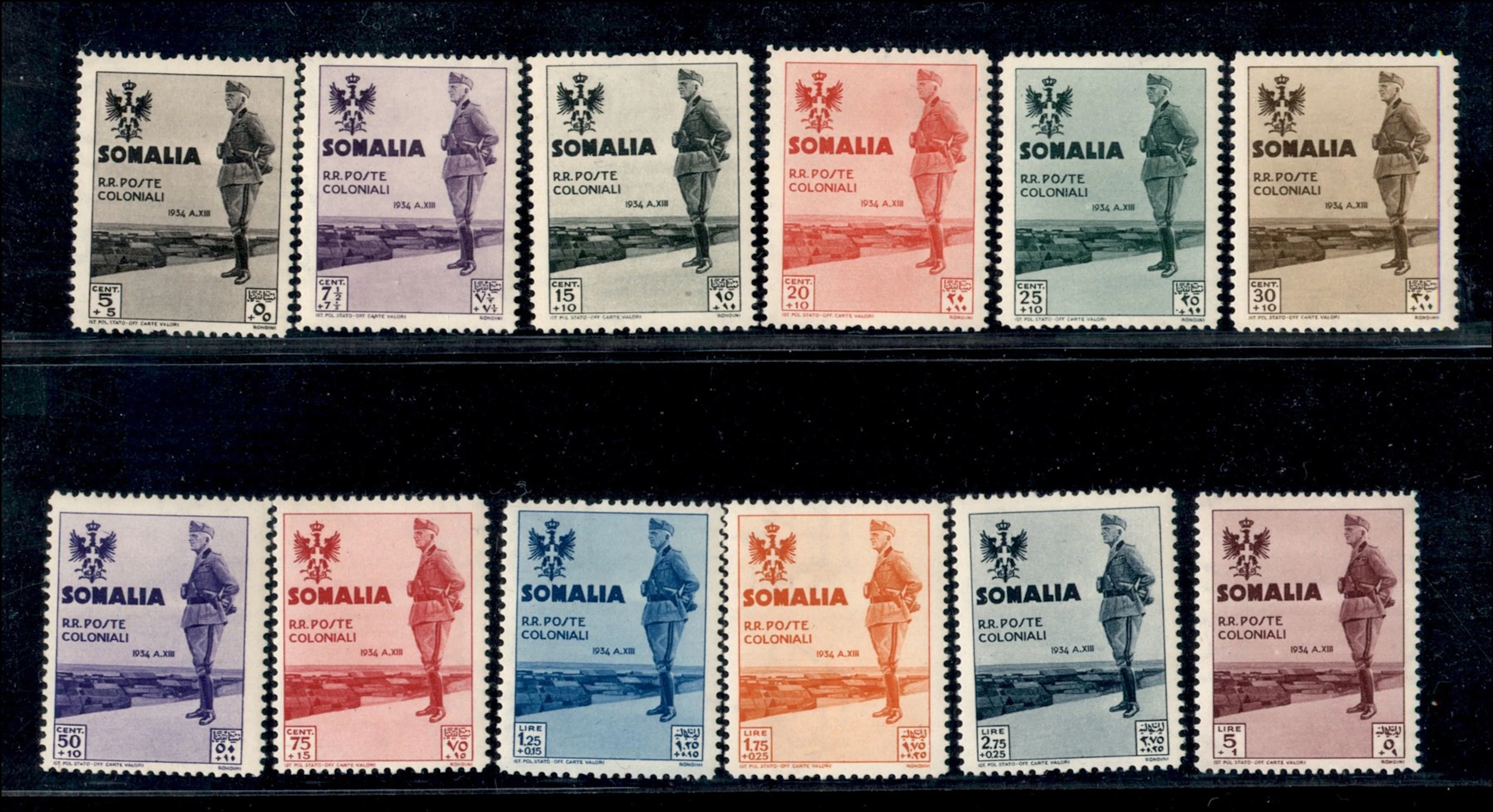 Colonie - Somalia - 1935 Visita del Re (199/212) - serie completa Gomma integra