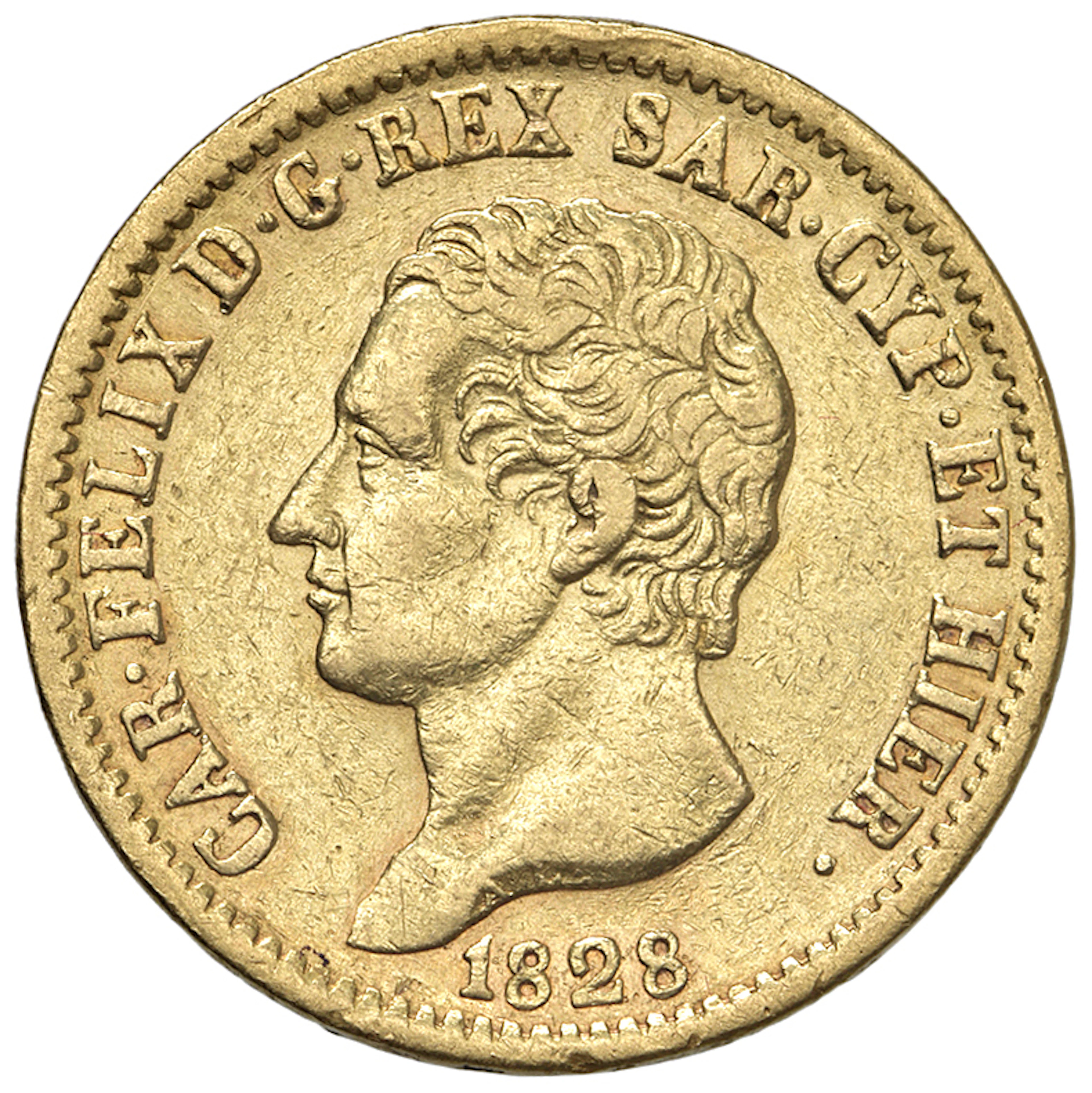 SAVOIA - Regno di Sardegna - Carlo Felice (1821-1831) 20 Lire 1828