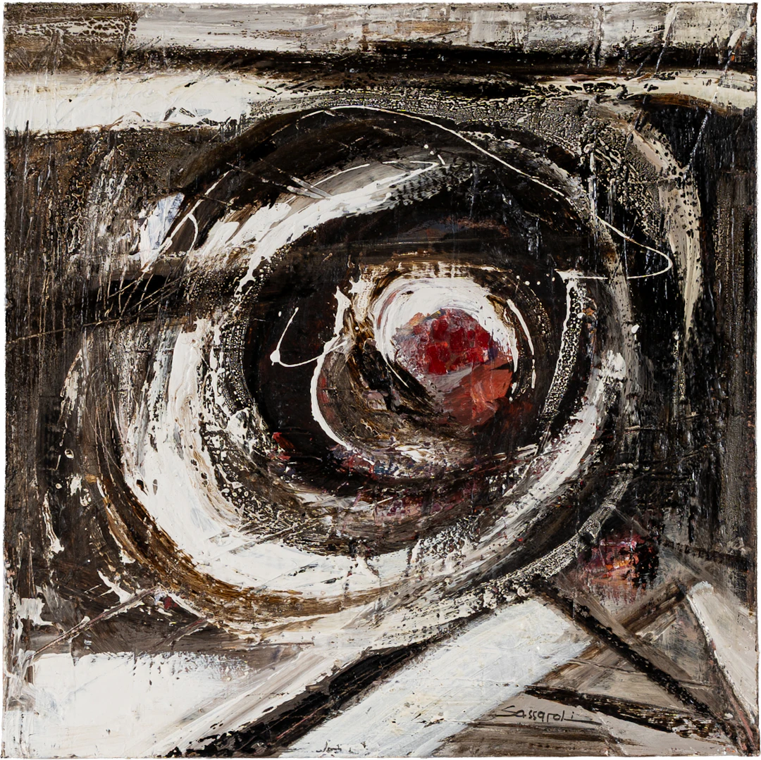 CARLA SASSAROLI Eros 2015 Tecnica mista su tela 40 x 40 cm Firmata