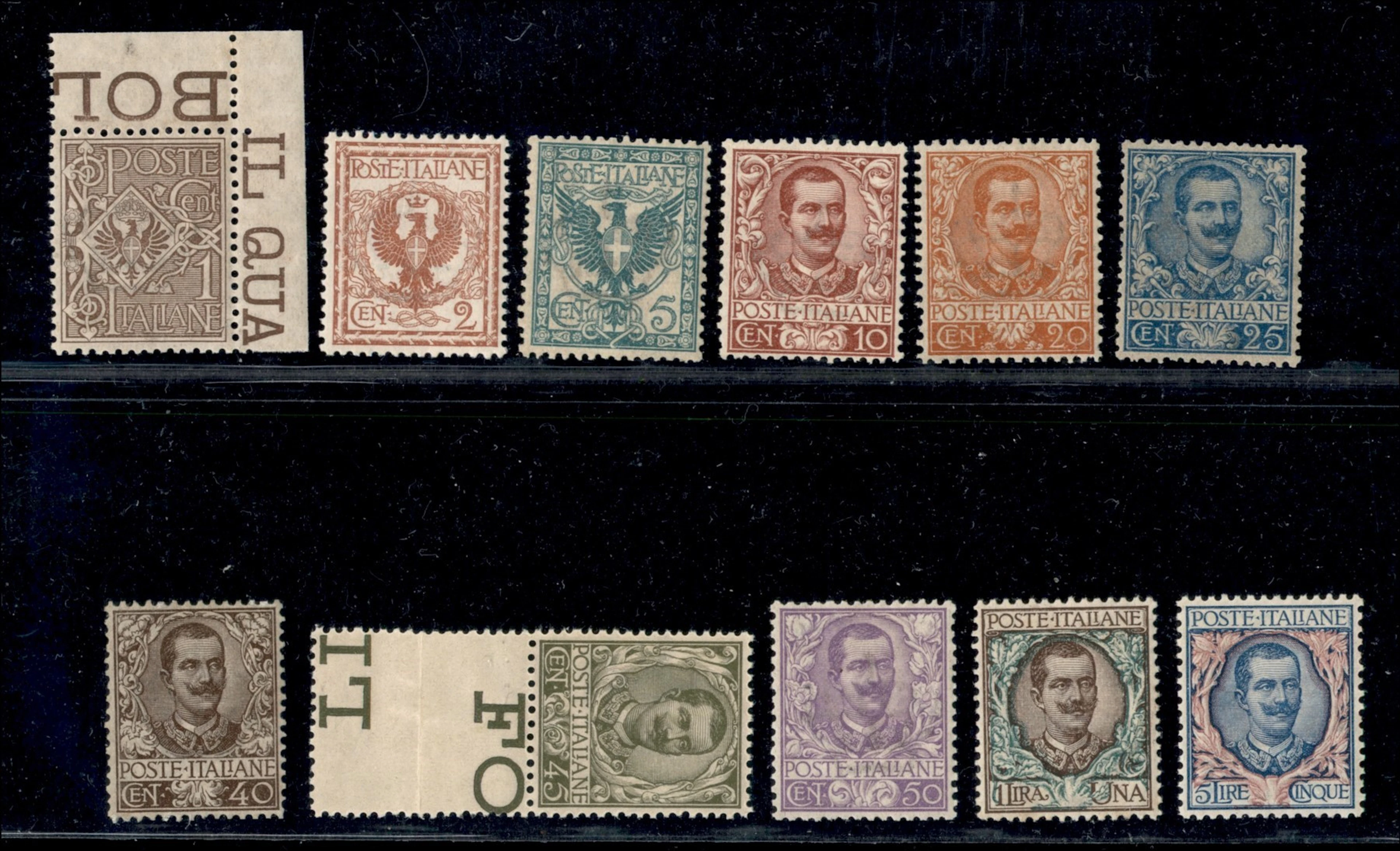 Regno - Vittorio Emanuele III - 1901 Eccezionale e freschissima serie
