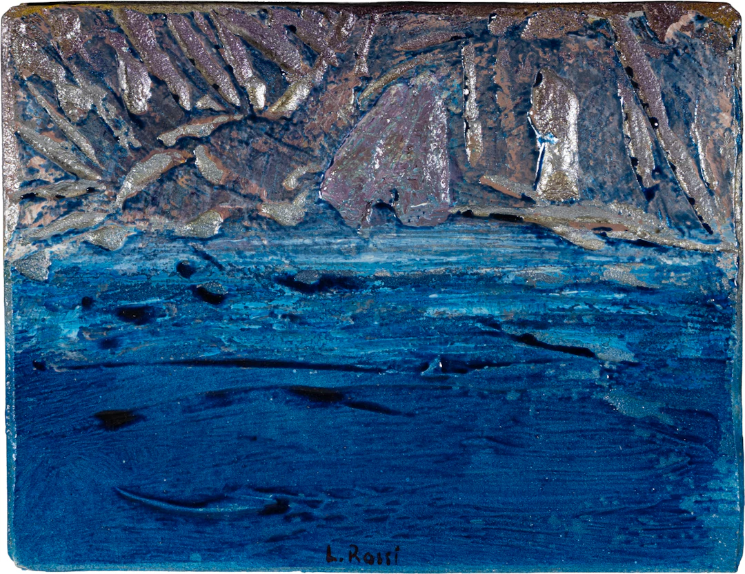 LUCIANO ROSSI Le grotte della Sardegna 2012 Tecnica mista e colla