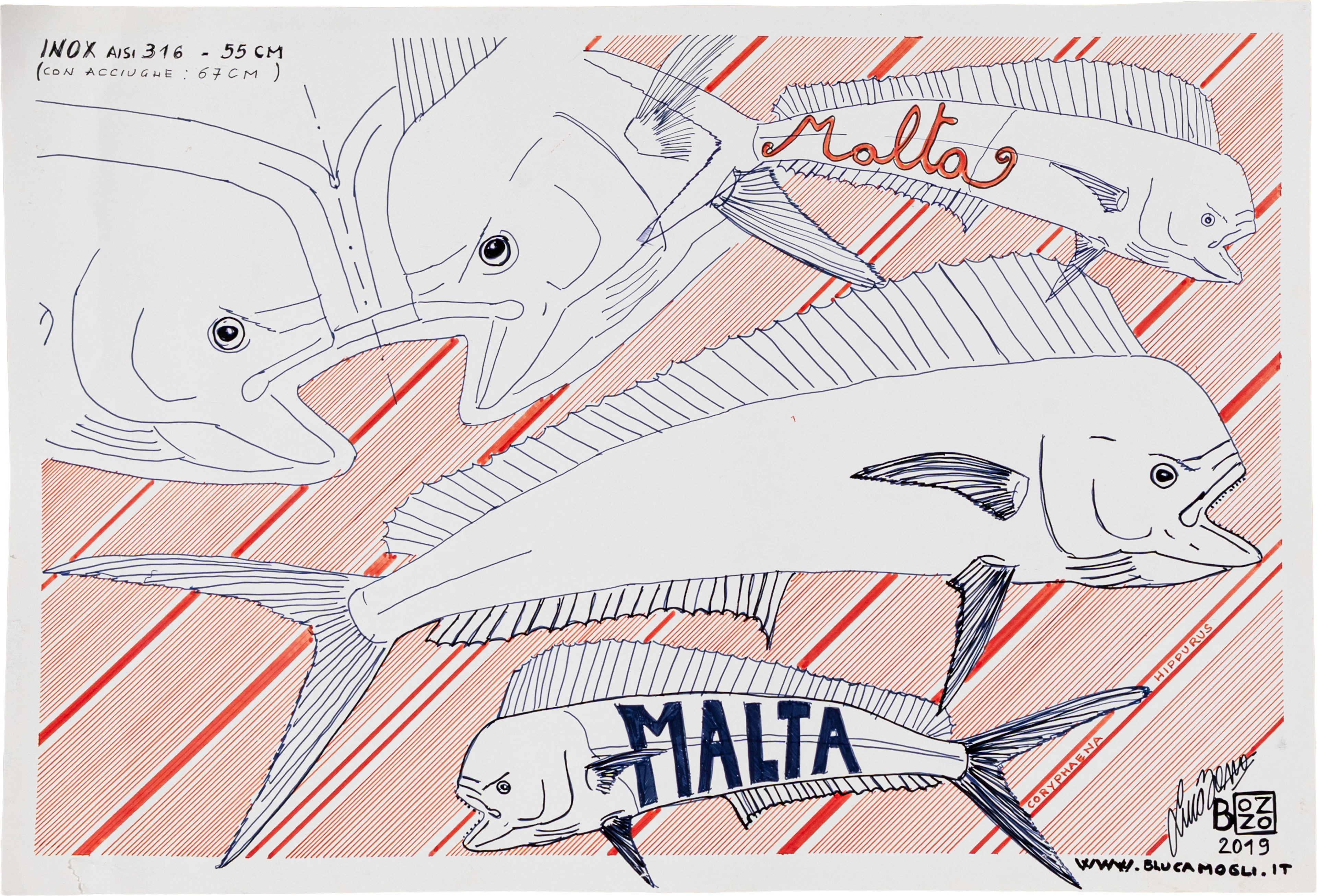 LUCA BOZZO (1970) Senza titolo 2019 Tecnica mista su carta lucida
