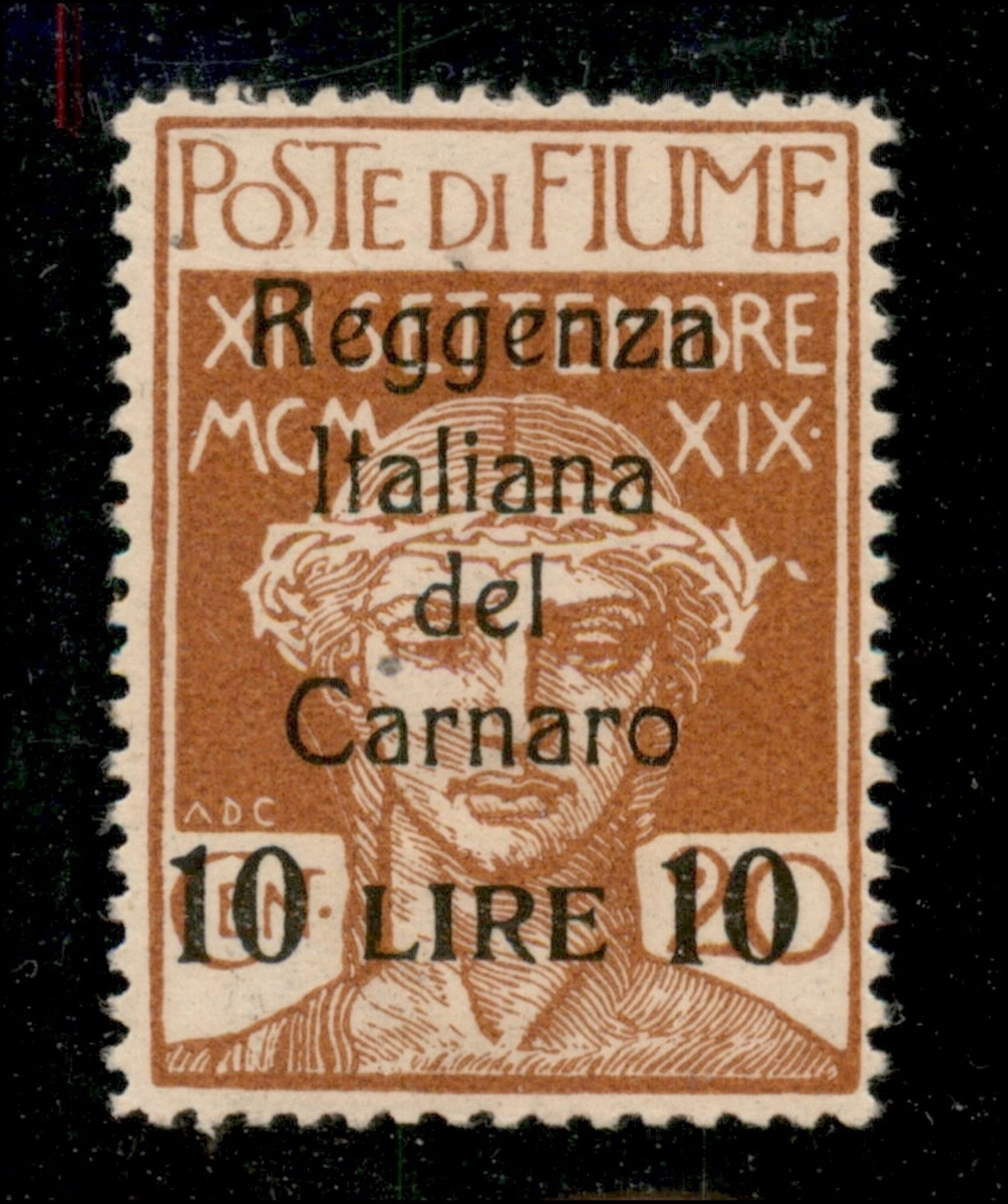 Occupazioni I guerra mondiale - Fiume - 1920 Esemplare del 10 lire