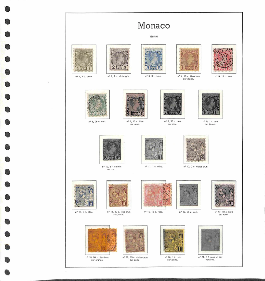 Lotti e Collezioni - Europa e Oltremare - MONACO - 1885/2004 Collezione