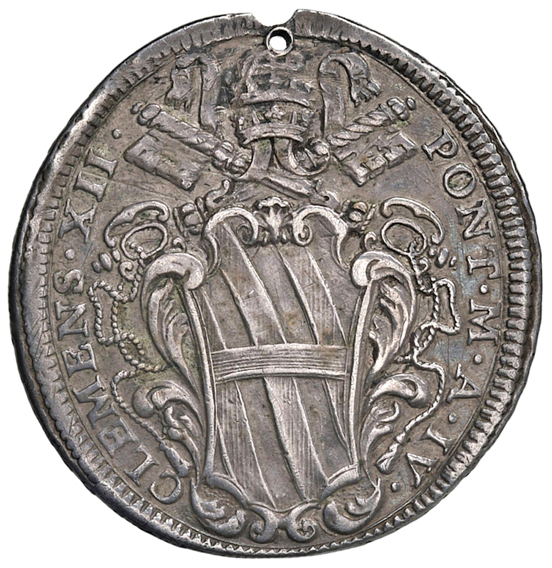 MONETE ITALIANE - Stato Pontificio â Clemente XII (1730-1740) Mezza