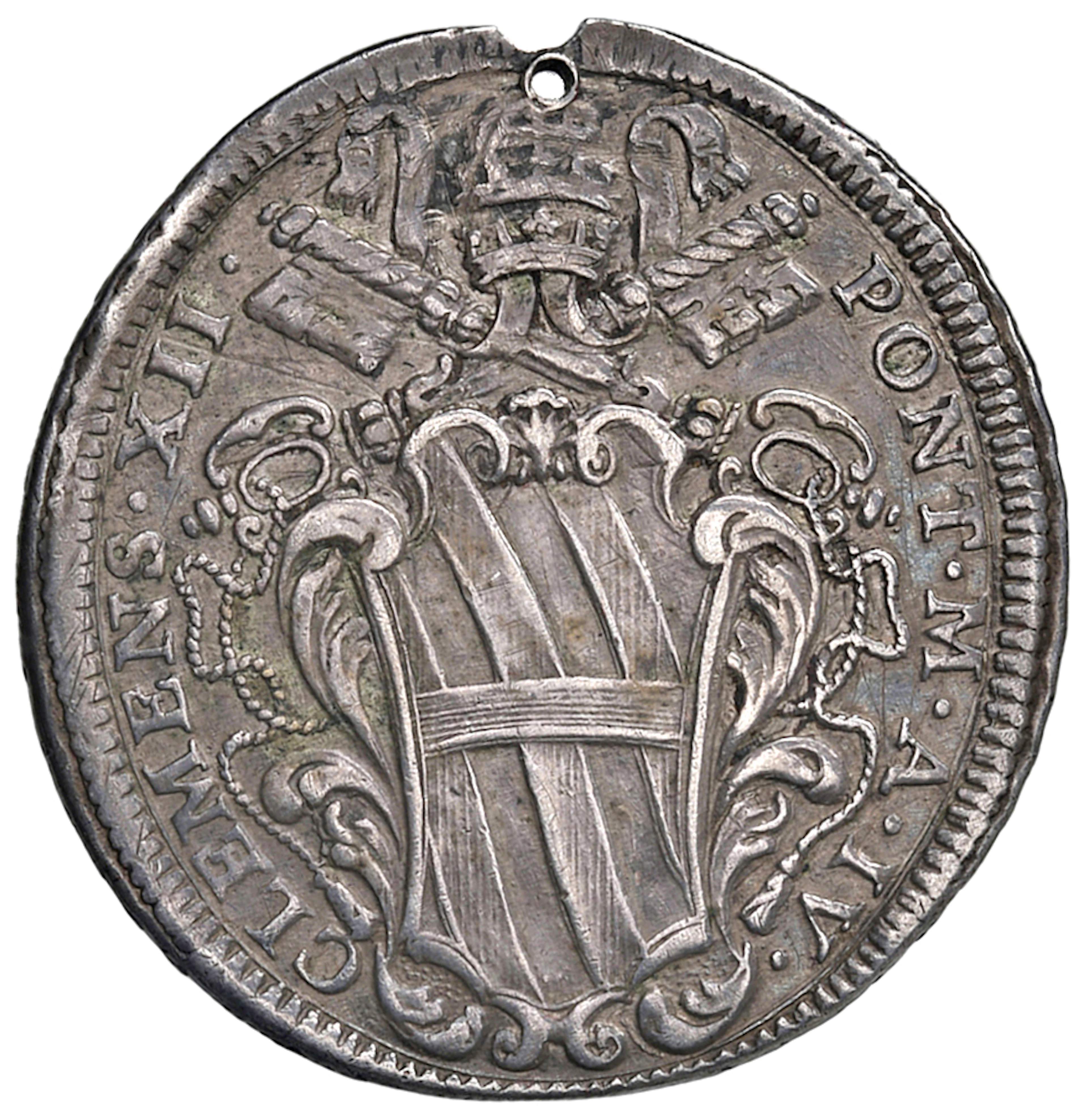MONETE ITALIANE - Stato Pontificio â Clemente XII (1730-1740) Mezza