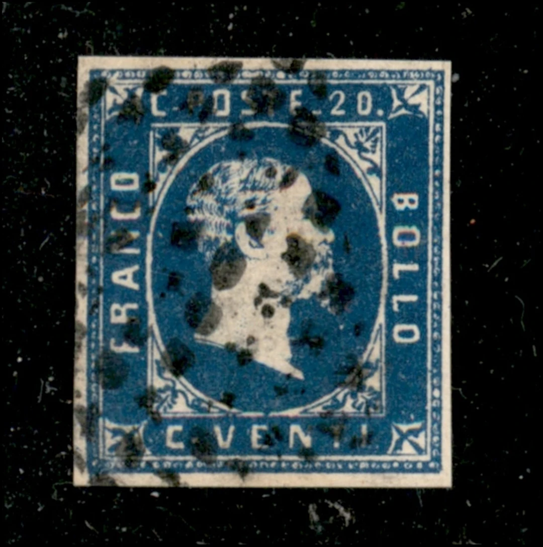 Antichi Stati Italiani - Sardegna - 1851 Esemplare del 20 cent (2)